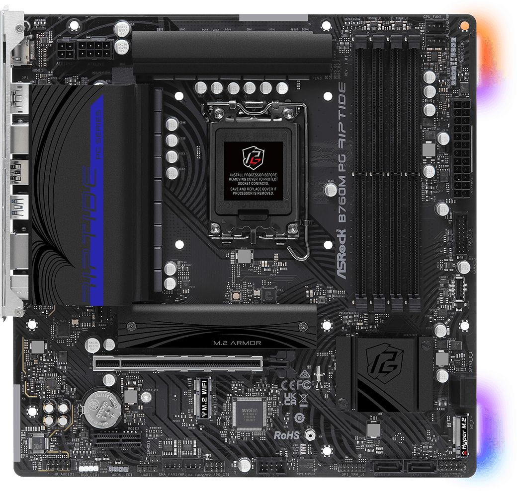 ASROCK B760M PG RIPTIDE, LGA 1700, Intel B760, mATX, Ret