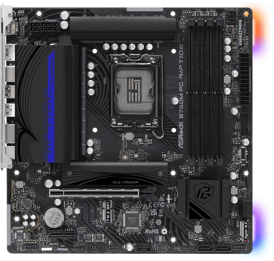 ASROCK B760M PG RIPTIDE, LGA 1700, Intel B760, mATX, Ret