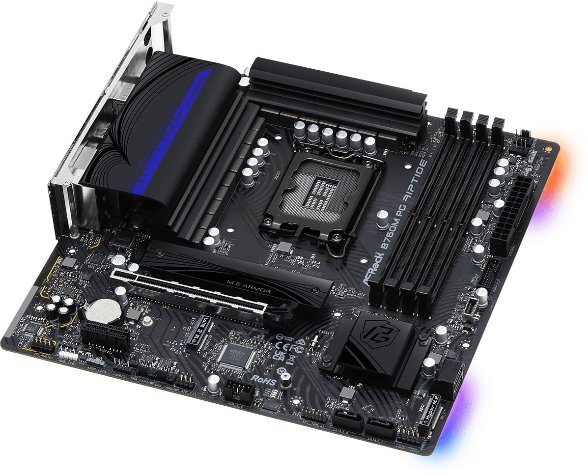 ASROCK B760M PG RIPTIDE, LGA 1700, Intel B760, mATX, Ret