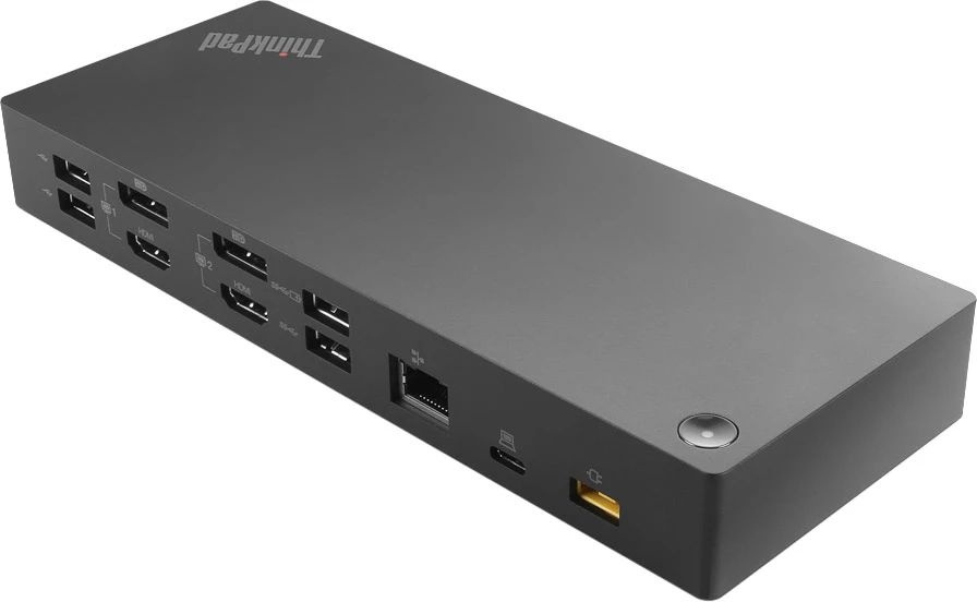 Lenovo [40AF0135CN] ThinkPad Hybrid USB-C With USB-A Dock (1xEthernet,2x DP,2x HDMI,1xUSB-C( Data,5V/3A power),3xUSB3.1G2(10Gbps,1always-on),2xUSB2.0,1x3.5mmStereo/MicCP,Monitors:2,IP135W/OP95W)