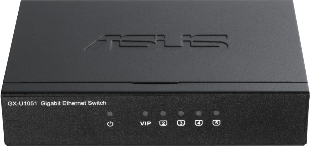 ASUS GX-U1051 PLUG-N-PLAY COMPACT SIZE SWITCH WITH VIP PORT ASUS GX-U1051 PLUG-N-PLAY COMPACT SIZE SWITCH WITH VIP PORT