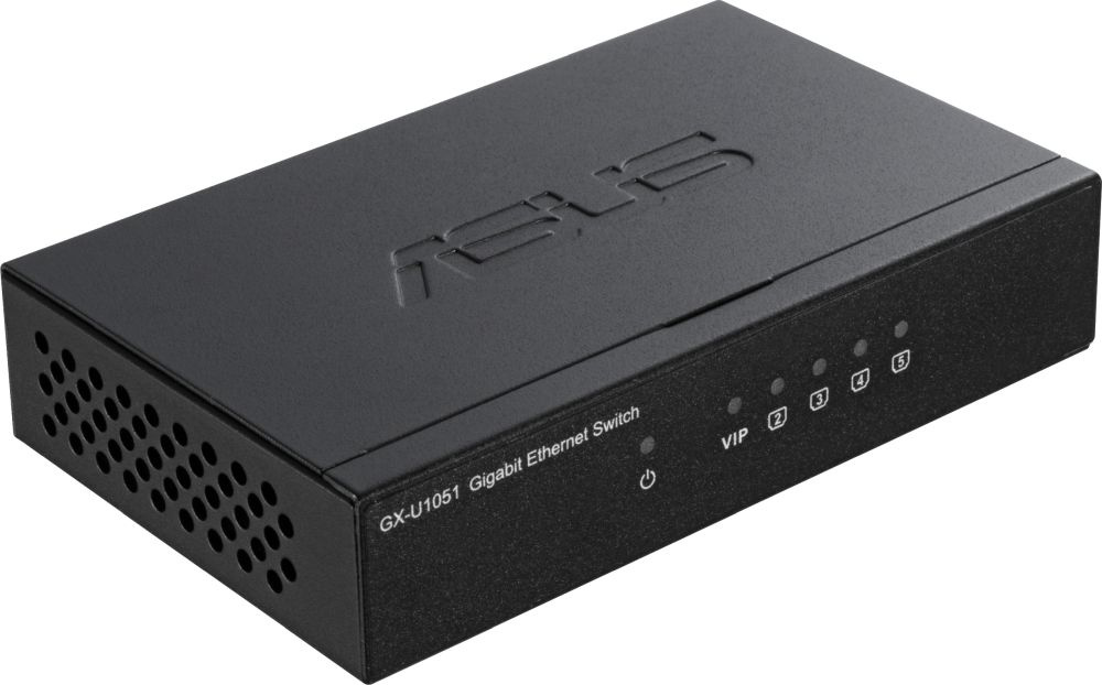 ASUS GX-U1051 PLUG-N-PLAY COMPACT SIZE SWITCH WITH VIP PORT ASUS GX-U1051 PLUG-N-PLAY COMPACT SIZE SWITCH WITH VIP PORT