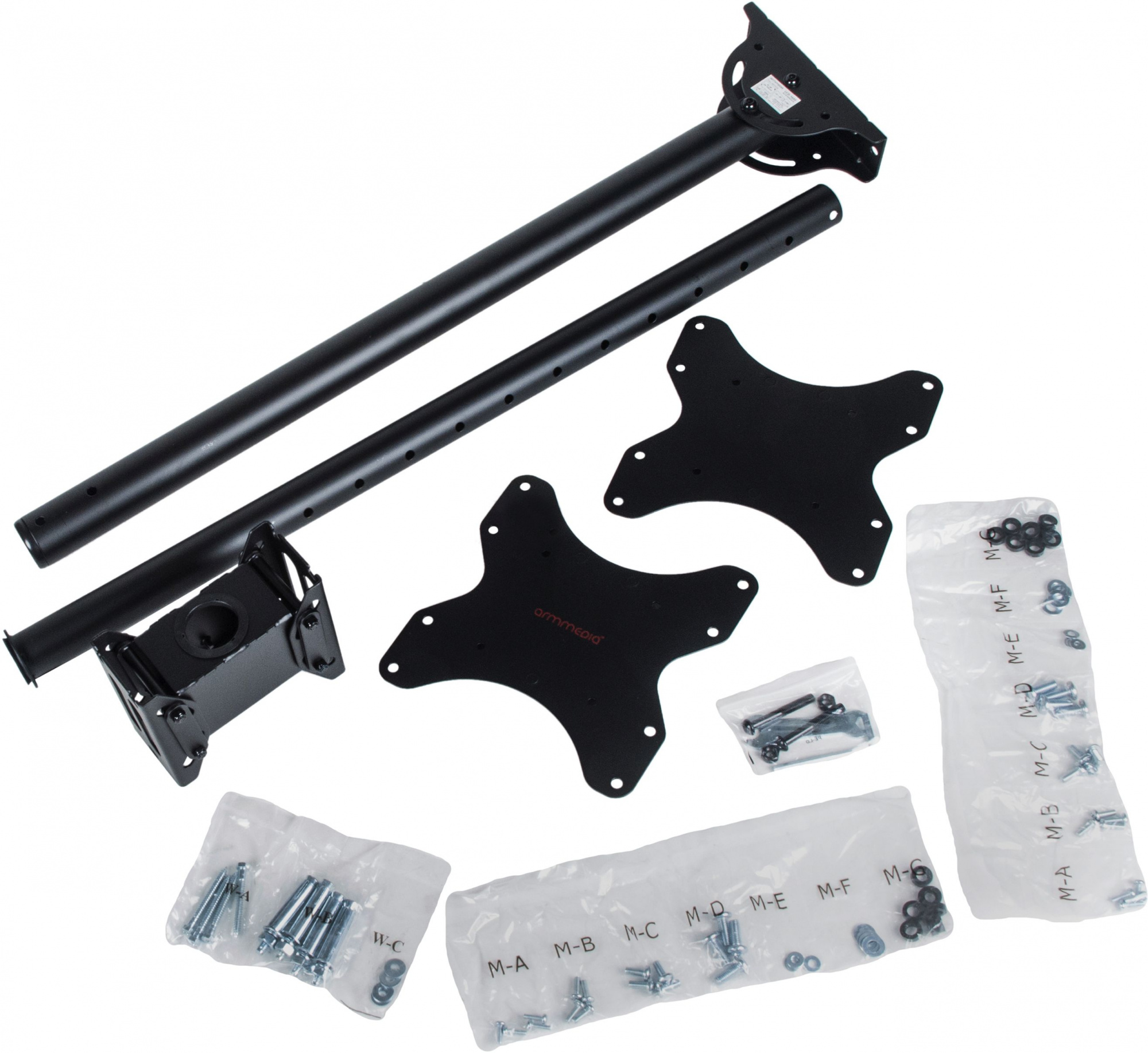 Arm Media LCD-1650 черный 15"-48" макс.2x45 кг потолочный наклон Arm Media LCD-1650 черный 15"-48" макс.2x45 кг потолочный наклон