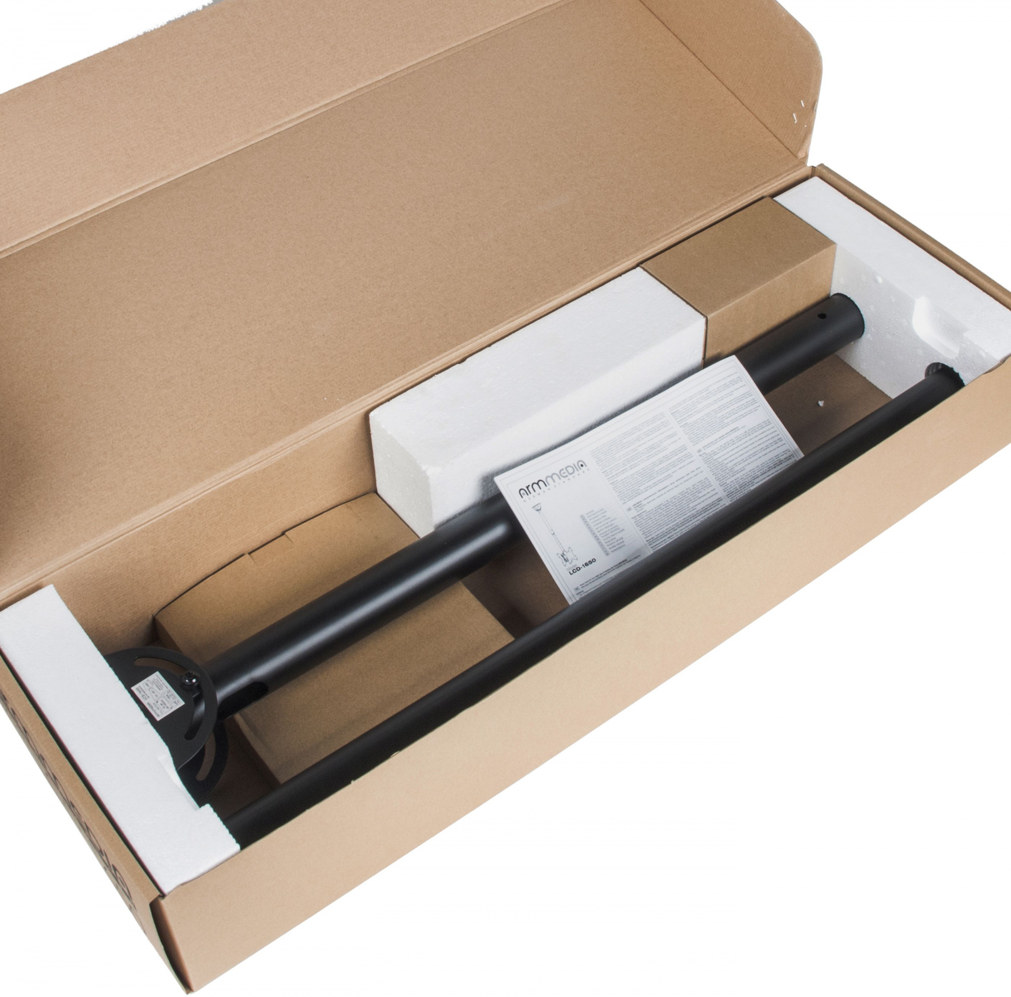 Arm Media LCD-1650 черный 15"-48" макс.2x45 кг потолочный наклон Arm Media LCD-1650 черный 15"-48" макс.2x45 кг потолочный наклон