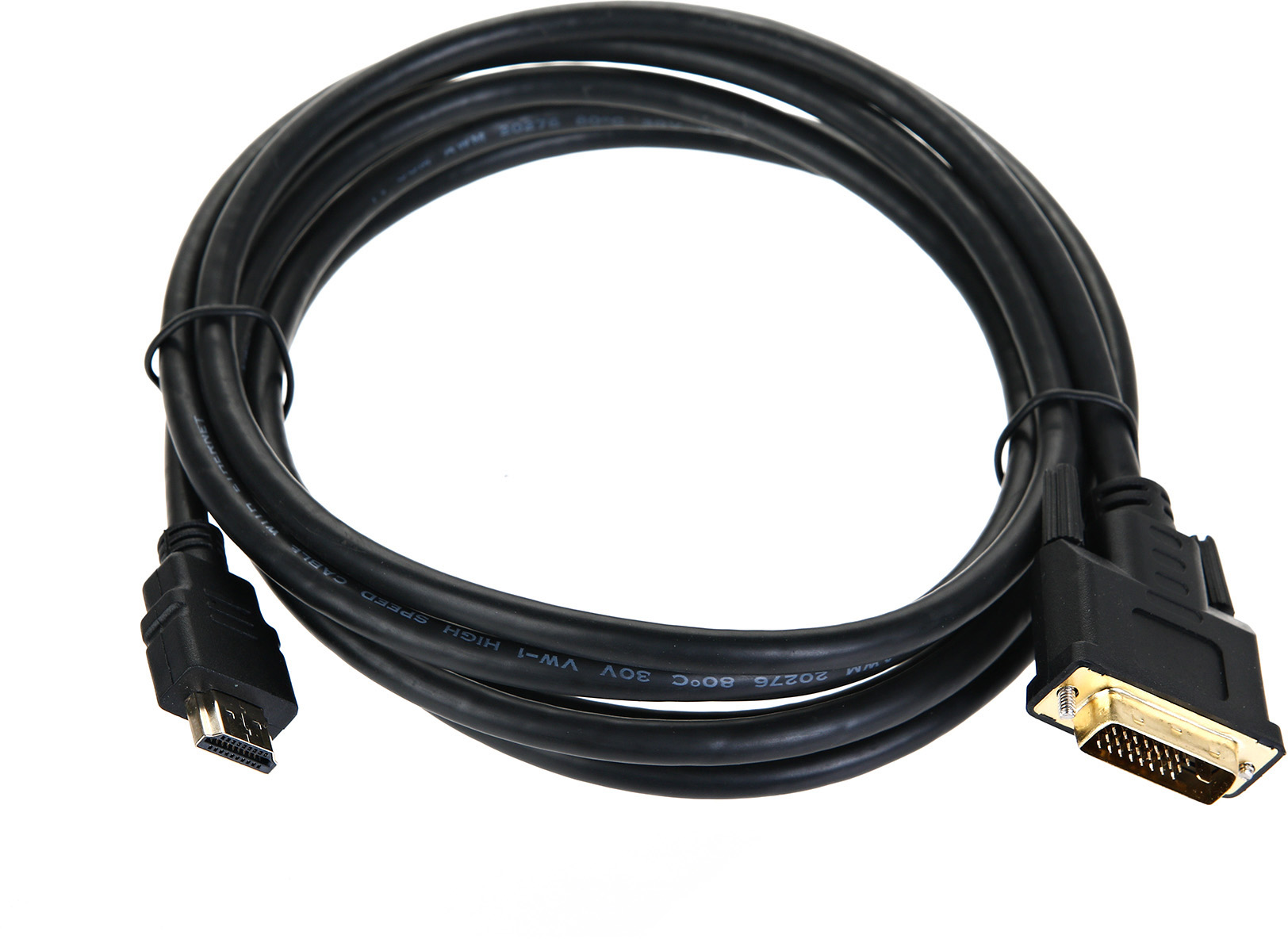 TV-COM Кабель (L)CG135E-3M HDMI to DVI-D Dual Link (19M -25M) 3м[6939510900200]