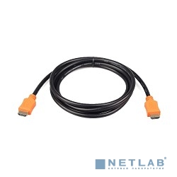 Кабель HDMI Cablexpert 19M/19M, v2.0, серия Light, позол.разъемы, экран, 1.8м, черный, пакет (CC-HDMI4L-6)