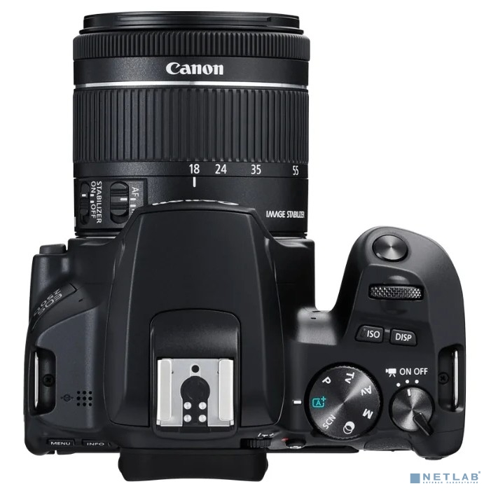 Canon EOS 250D черный {24.1Mpix EF-S 18-55mm f/1:4-5.6 IS STM 3&quot; 4K Full HD SDXC Li-ion}