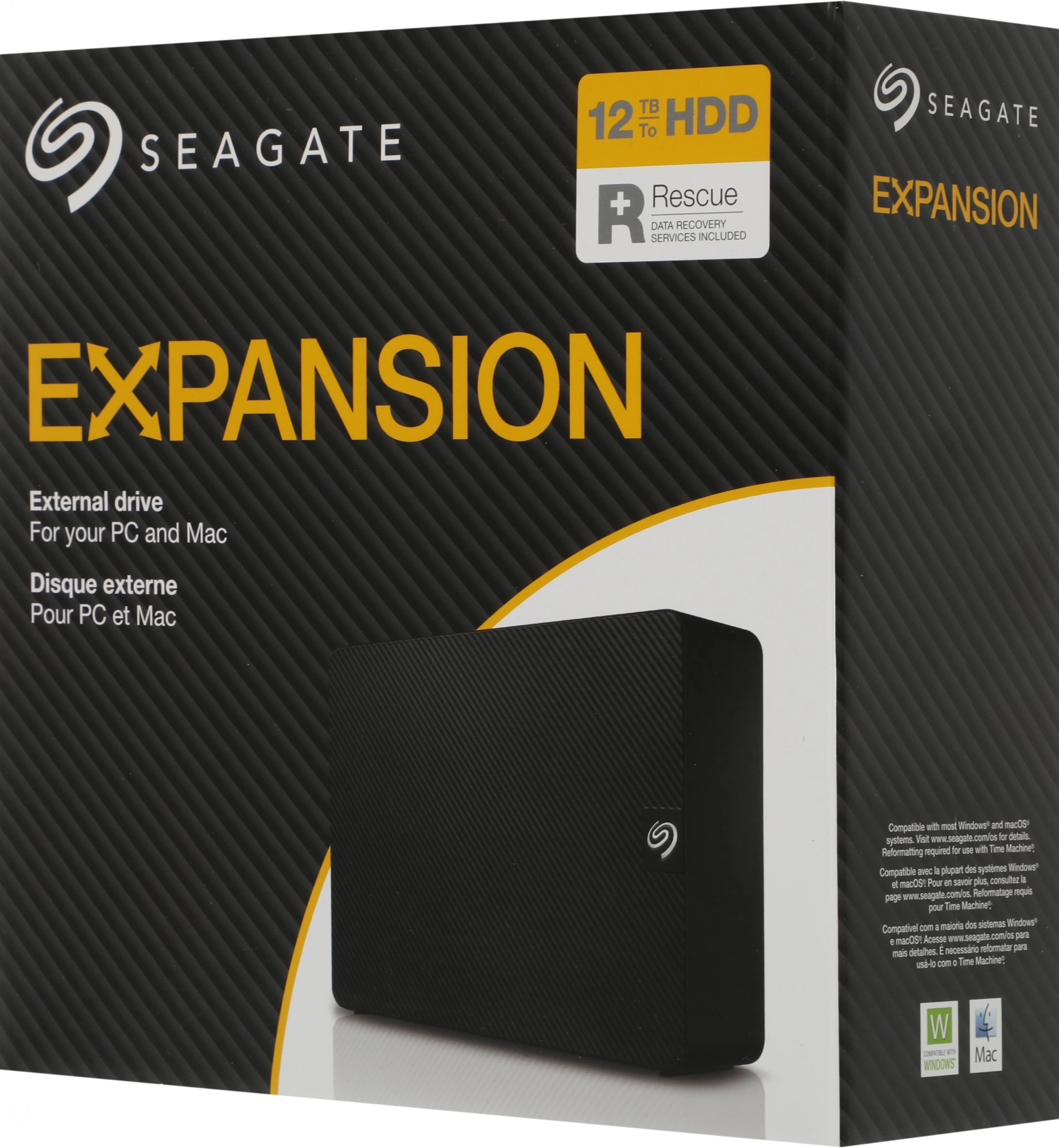 Seagate Portable HDD 12Tb Expansion STKP12000400 {USB 3.0, 3.5", Black}