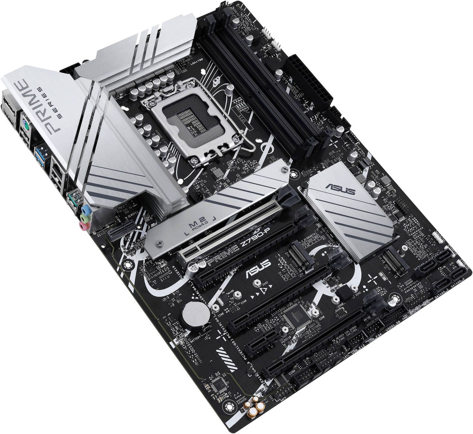 ASUS PRIME Z790-P (Socket 1700, ATX, 4xDDR5(192GB), DP/HDMI, 1xPCIe 5.0x16/3xPCIe 4.0x16/1xPCIe 3.0, 1xLAN (2.5GbE), 4xSATA 6Gb/s, 3xM.2, 1xM.2 E key, 1xType-C, 3xUSB 3.2, 4xUSB 2.0, 1xPS/2)