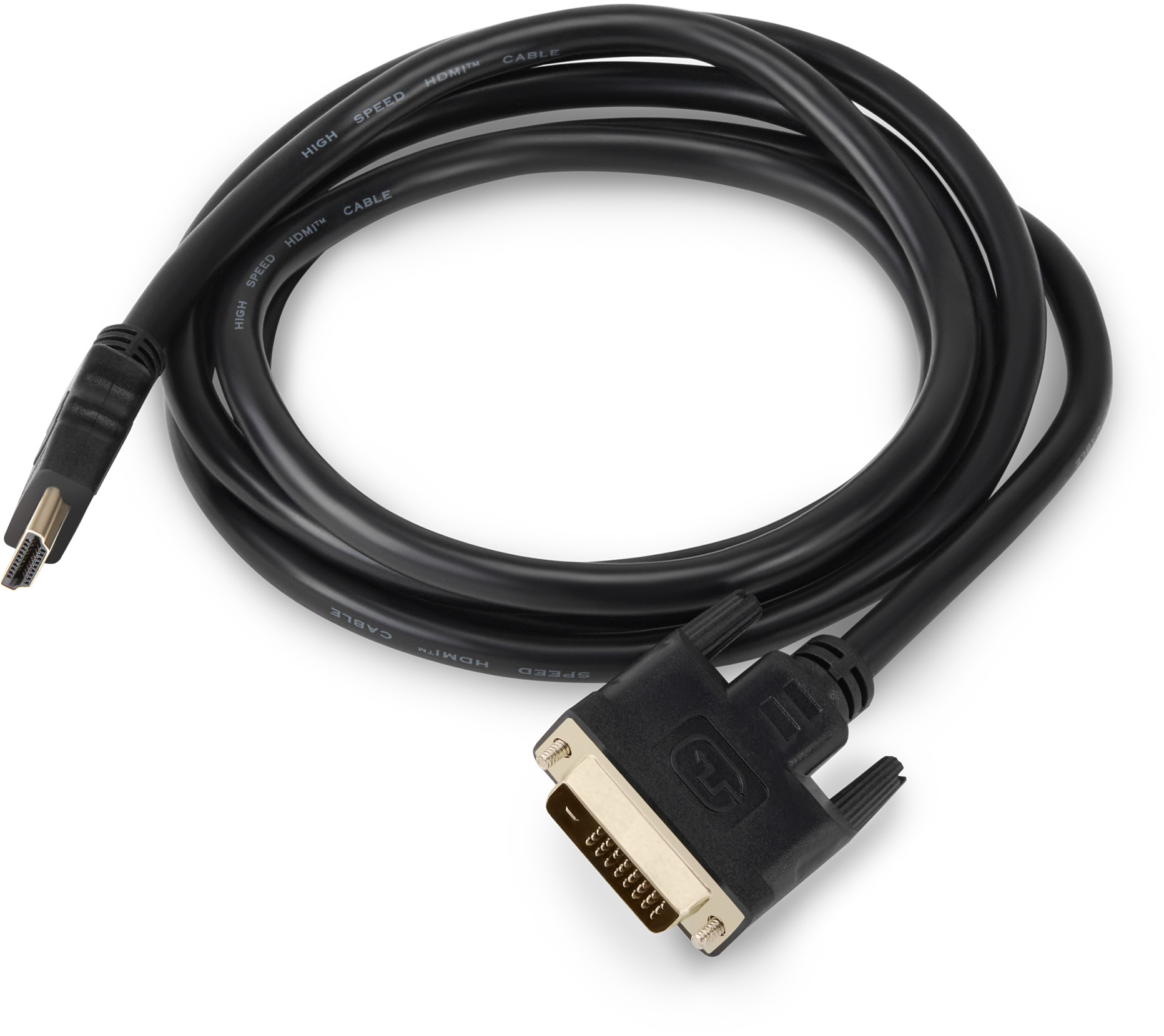 Кабель аудио-видео Buro HDMI (m), DVI-D (Dual Link) (m) 1.8м.Позолоченные контакты черный (BHP RET HDMI_DVI18)