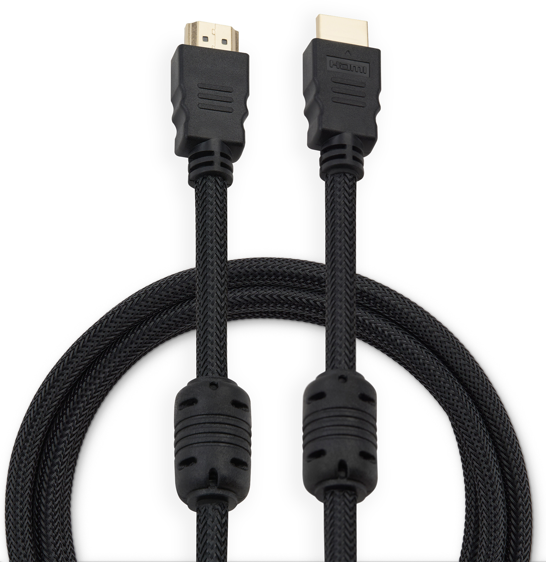 Кабель интерфейсный Buro HDMI-V1.4-2MC HDMI (m) - HDMI (m), ver 1.4, 2м, GOLD, ф/фильтр, черный
