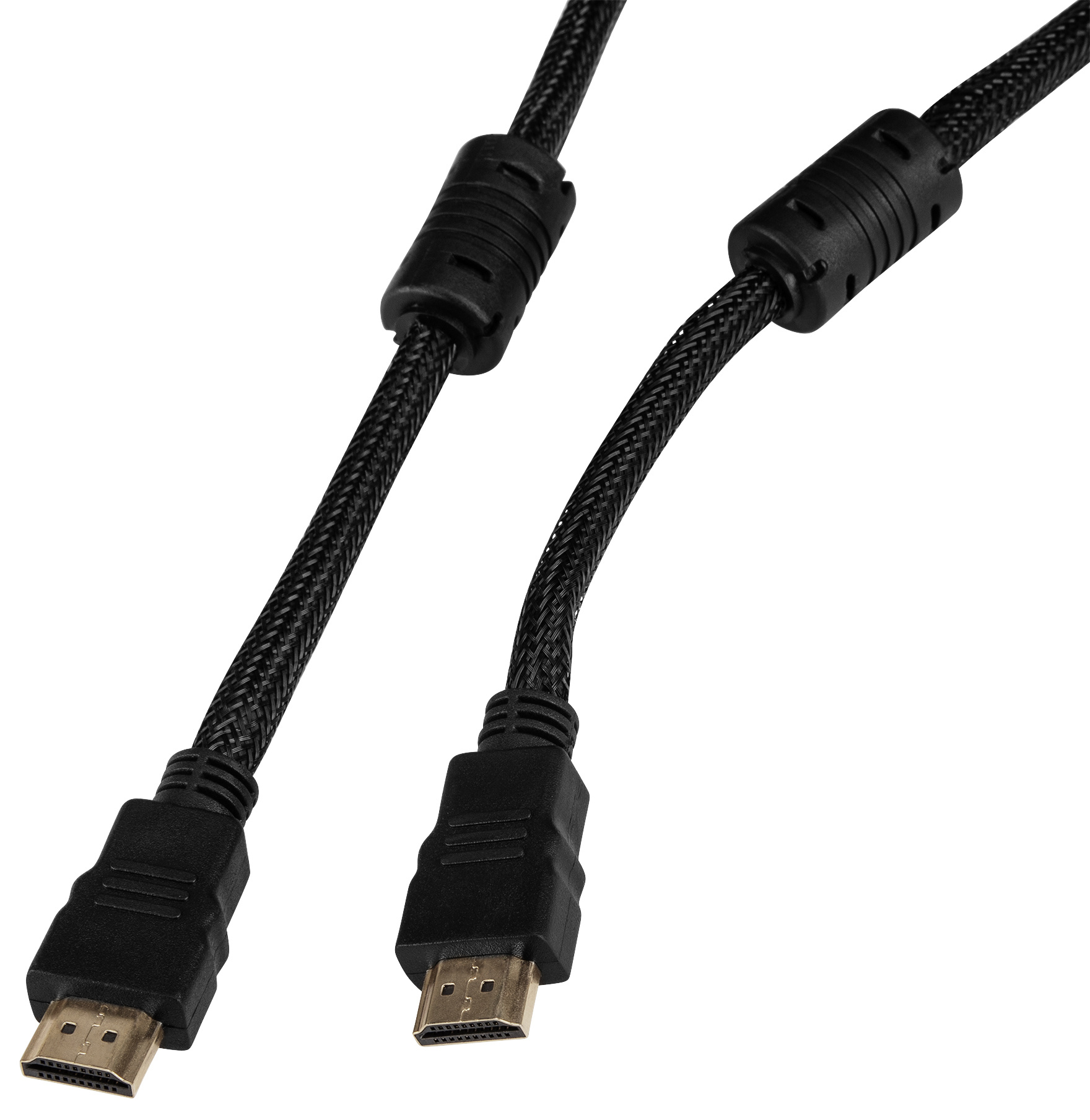 Кабель интерфейсный Buro HDMI-V1.4-3MC HDMI (m) - HDMI (m), ver 1.4, 3м, GOLD, ф/фильтр, черный 1478154