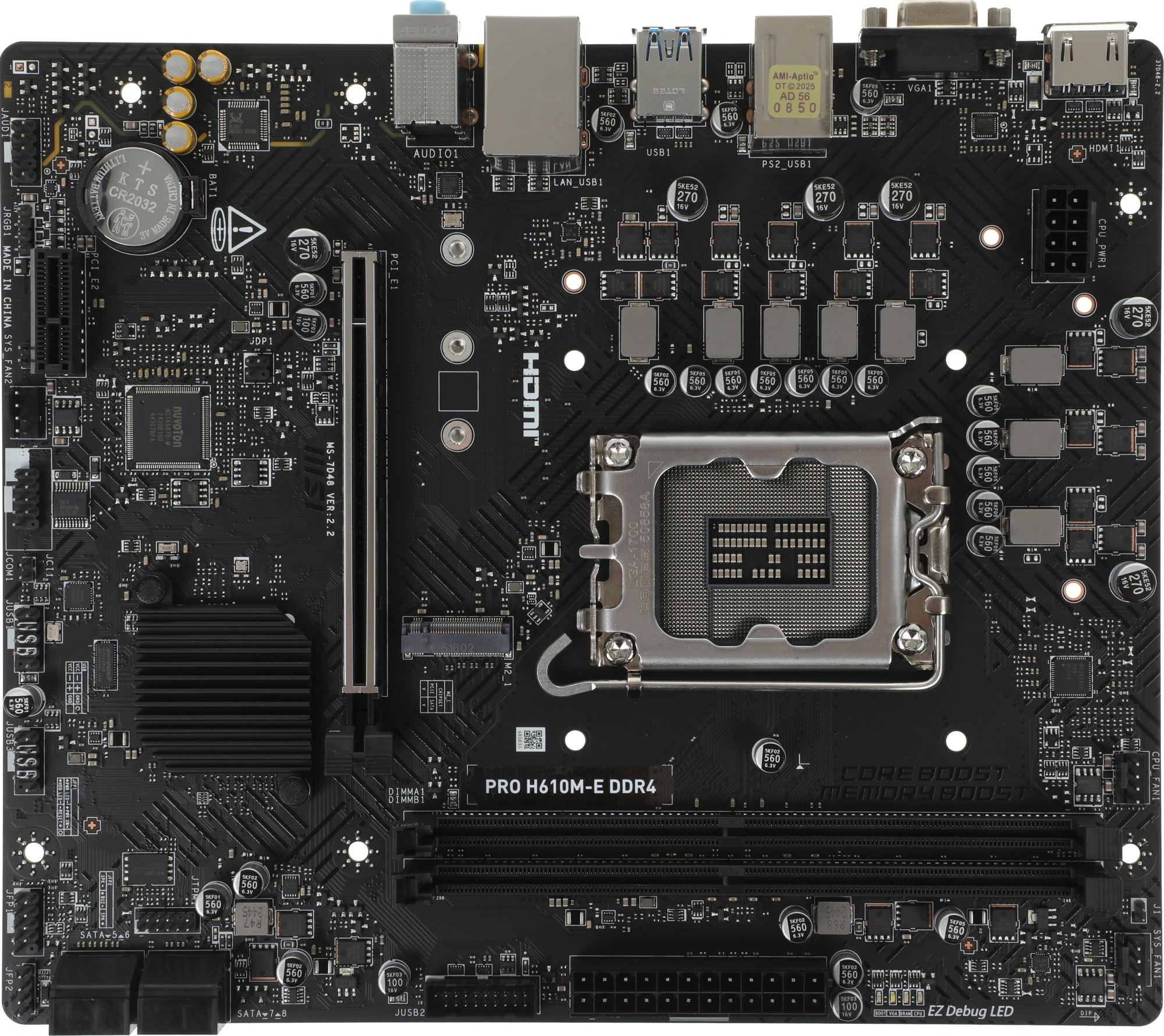 MSI PRO H610M-E DDR4