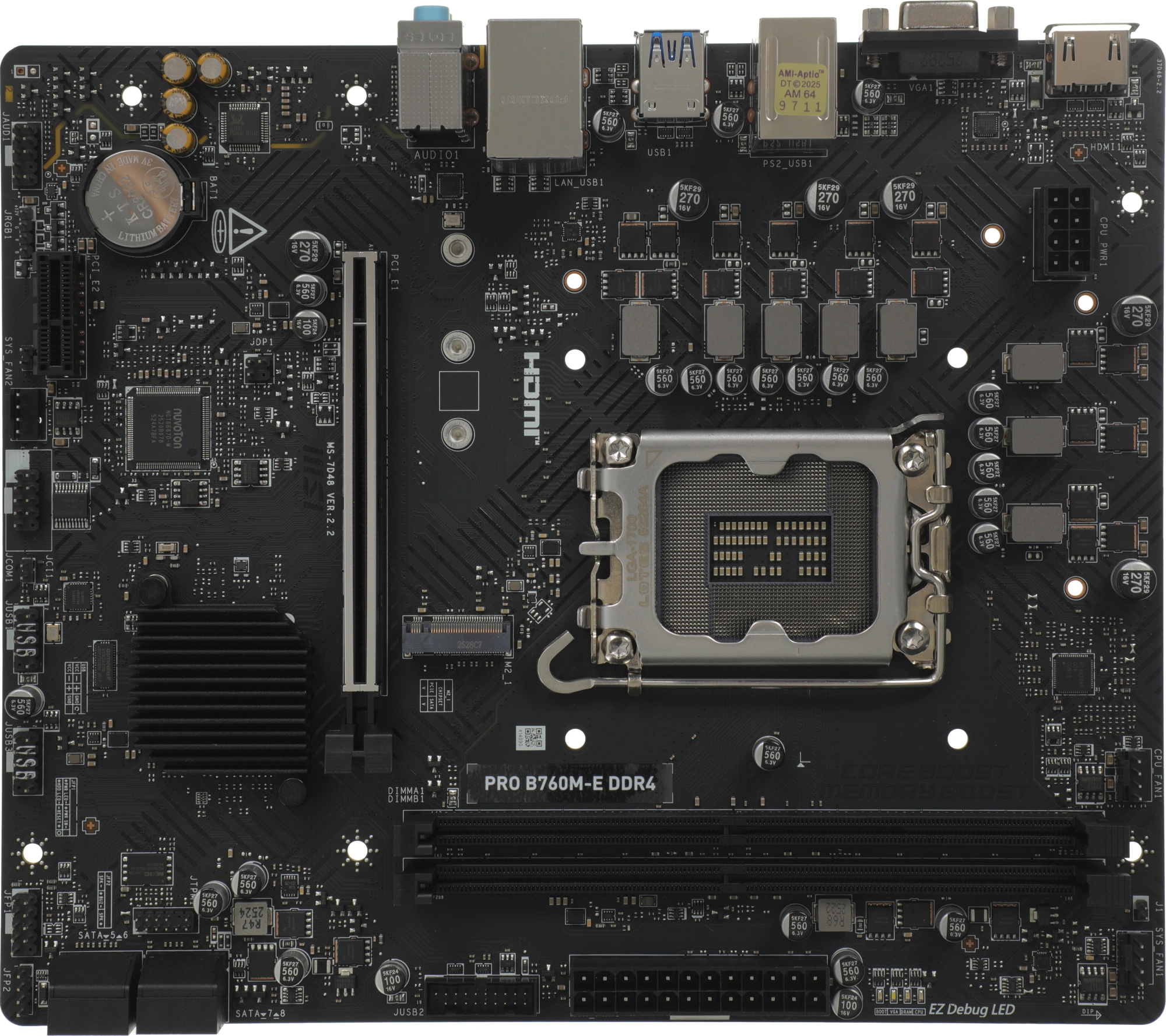 MSI PRO B760M-E DDR4