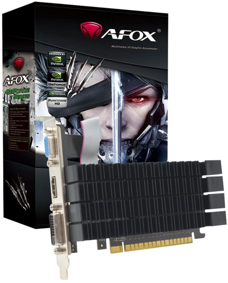 Видеокарта AFOX GT730 2G DDR3 64bit heatsink DVI HDMI AF730-2048D3L3-V3 Видеокарта AFOX GT730 2G DDR3 64bit heatsink DVI HDMI AF730-2048D3L3-V3