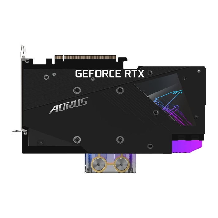 Видеокарта Gigabyte PCI-E 4.0 GV-N3080AORUSX WB-10GD 2.0 LHR NVIDIA GeForce RTX 3080 10240Mb 320 GDDR6X 1845/19000 HDMIx3 DPx3 HDCP Ret