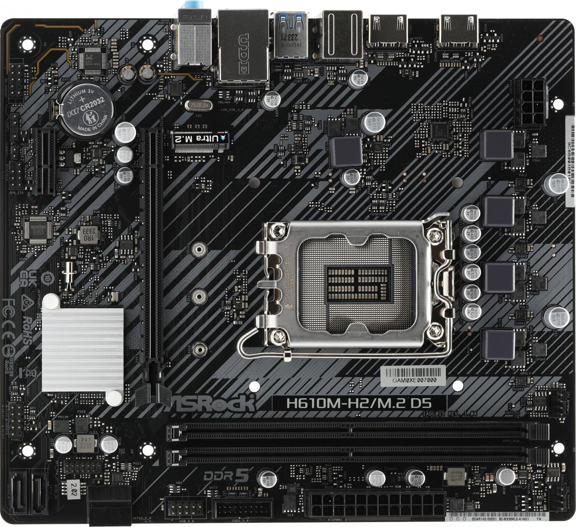 ASROCK H610M-H2/M.2 D5 ASROCK H610M-H2/M.2 D5