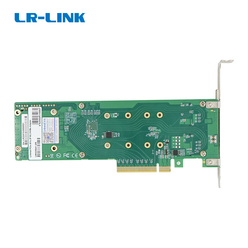 Lr-Link LRNV9541-2IR PCIe x8 2-port M.2 NVMe Adapter