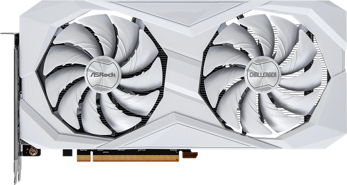Видеокарта ASRock RX6600 Challenger White 8GB GDDR6 HDMI DPx3 2FAN RTL