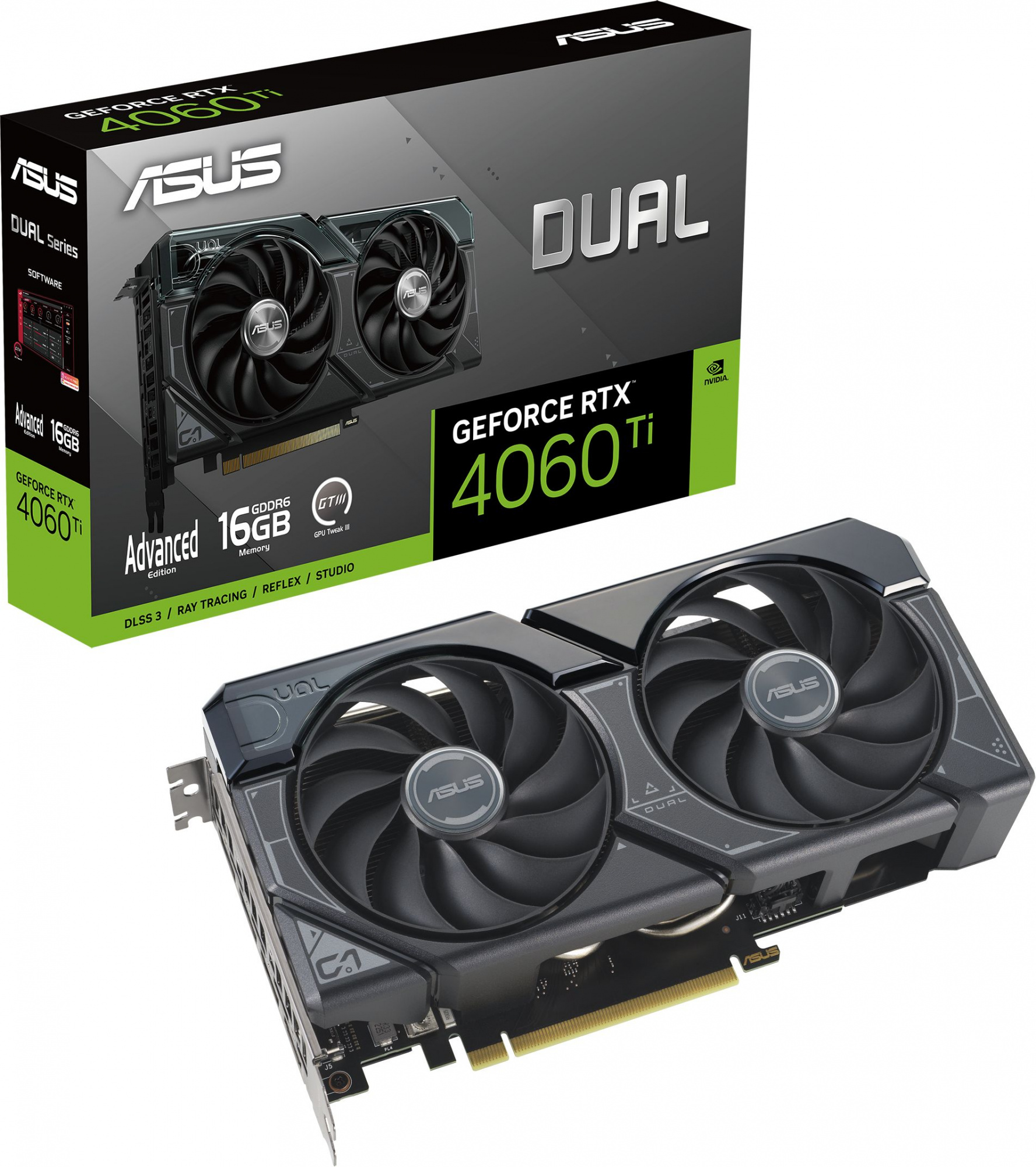 Видеокарта ASUS DUAL-RTX4060TI-A16G