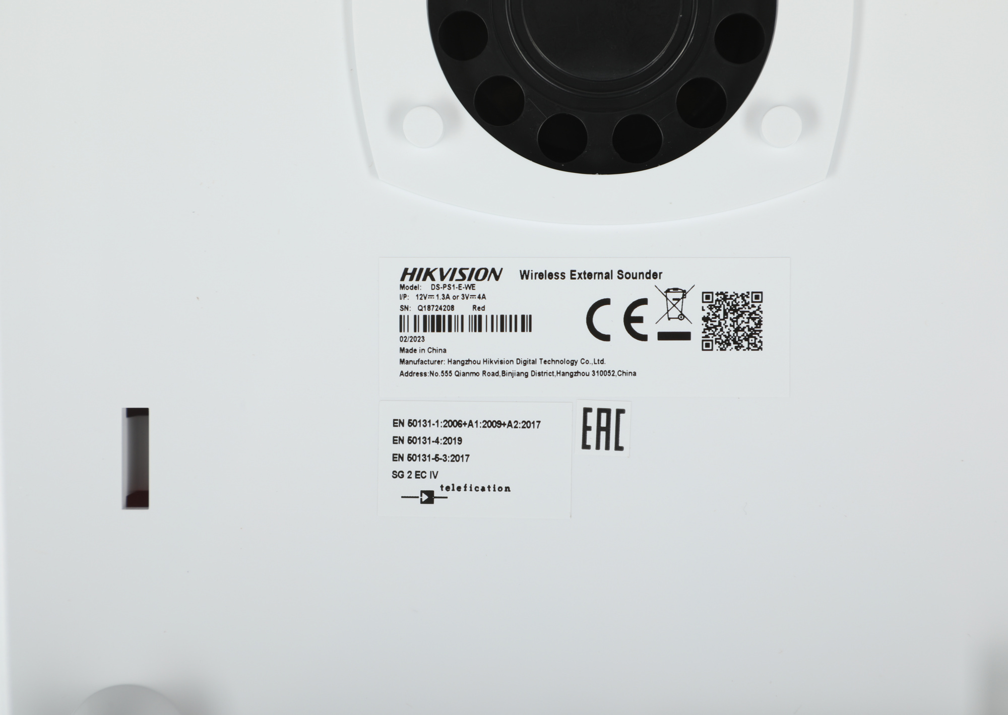 HIKVISION DS-PS1-E-WE (RED INDICATOR)