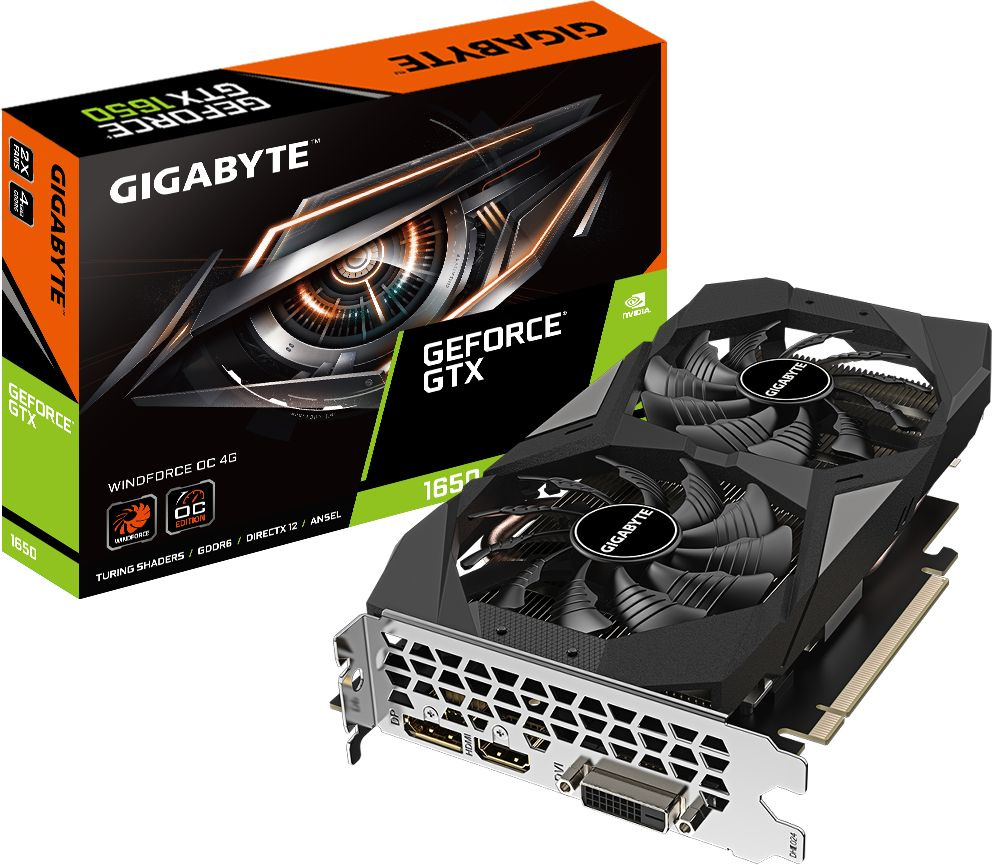 Видеокарта GIGABYTE GV-N1656WF2OC-4GD 3.0