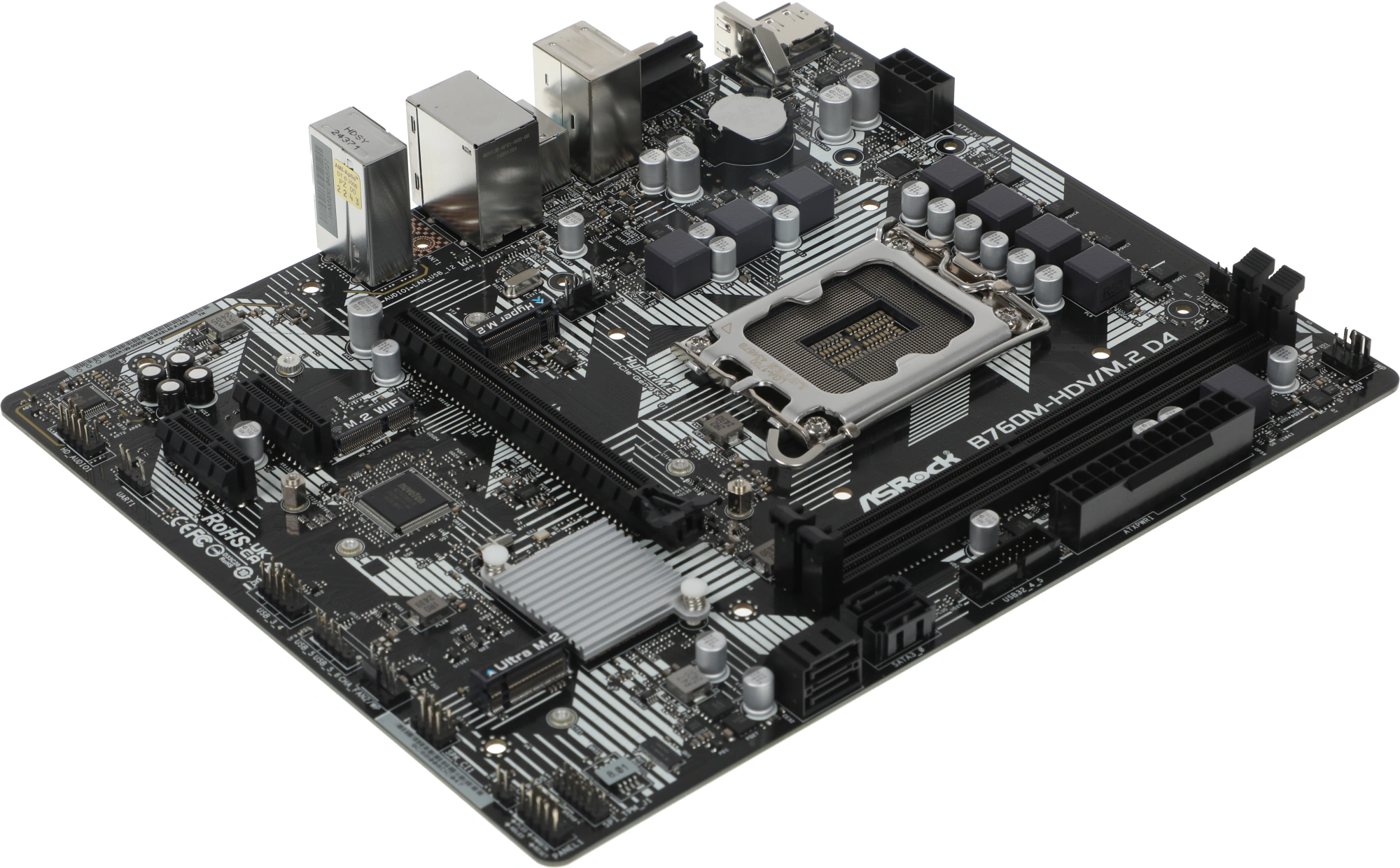 Asrock B760M-HDV/M.2 D4 RTL { LGA1700, 2xDDR4, 4xSATA, RAID M.2 VGA HDMI DP mATX} Asrock B760M-HDV/M.2 D4 RTL { LGA1700, 2xDDR4, 4xSATA, RAID M.2 VGA HDMI DP mATX}