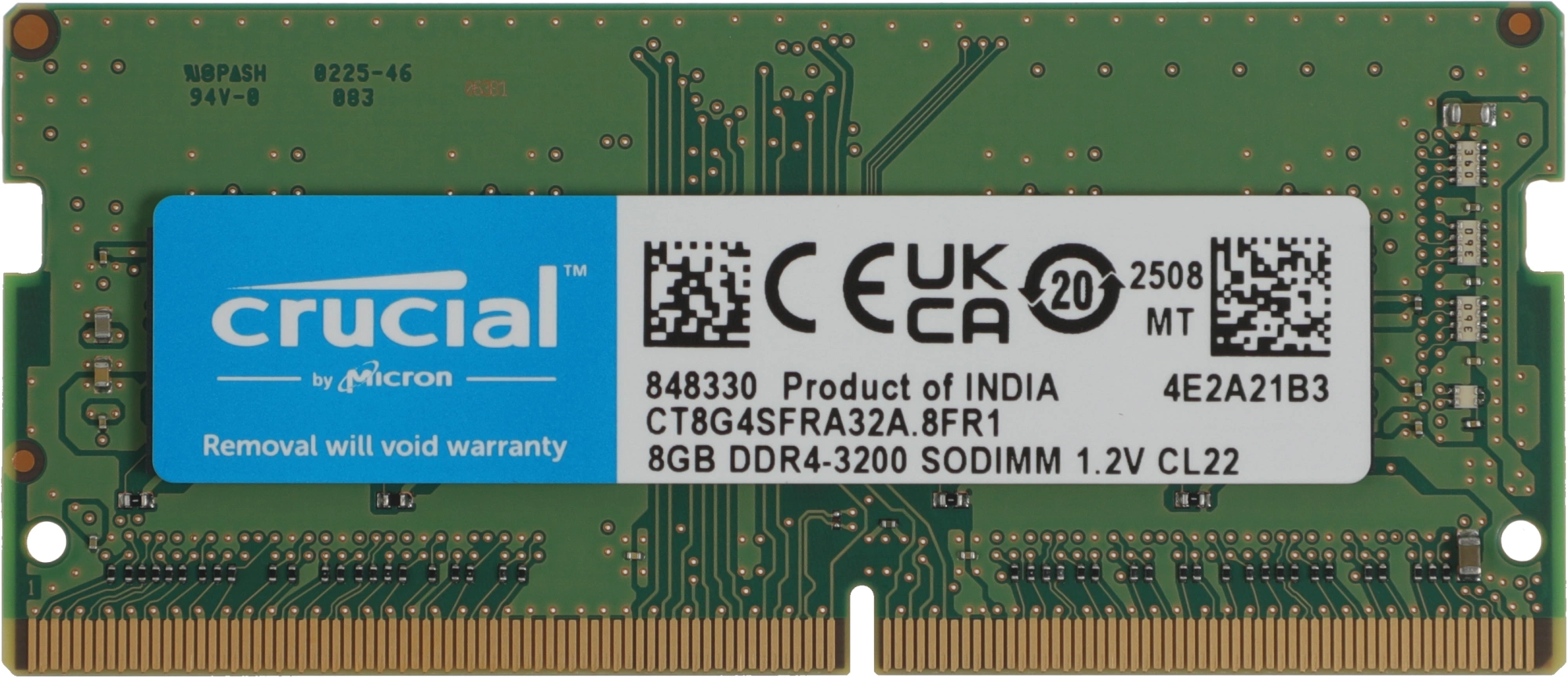 Crucial DDR4 SODIMM 8GB CT8G4SFRA32A PC4-25600, 3200MHz
