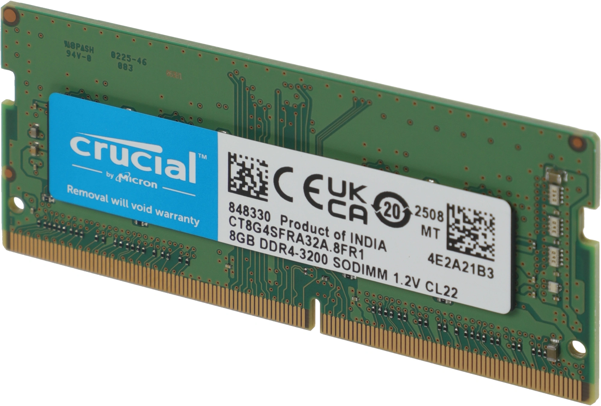 Crucial DDR4 SODIMM 8GB CT8G4SFRA32A PC4-25600, 3200MHz
