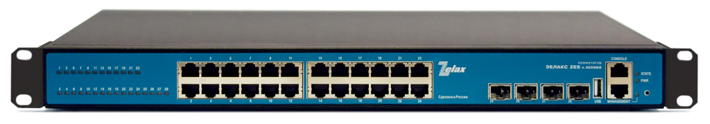 Коммутатор Zelax ZES-3028GX-AC220 Коммутатор Zelax ZES-3028GX-AC220