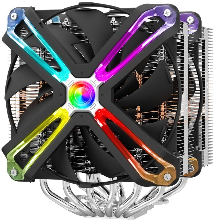 Cooler Zalman CNPS20X Soc-FM2+/AM2+/AM3+/AM4/1150/1151/1155/2011/ 4-pin 17-29dB Al+Cu 300W 1300gr LED Ret