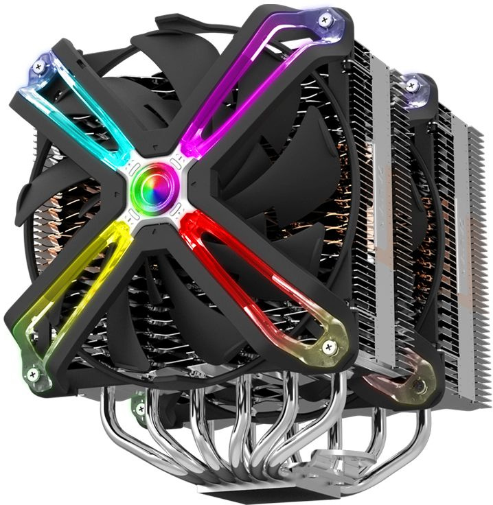 Cooler Zalman CNPS20X Soc-FM2+/AM2+/AM3+/AM4/1150/1151/1155/2011/ 4-pin 17-29dB Al+Cu 300W 1300gr LED Ret