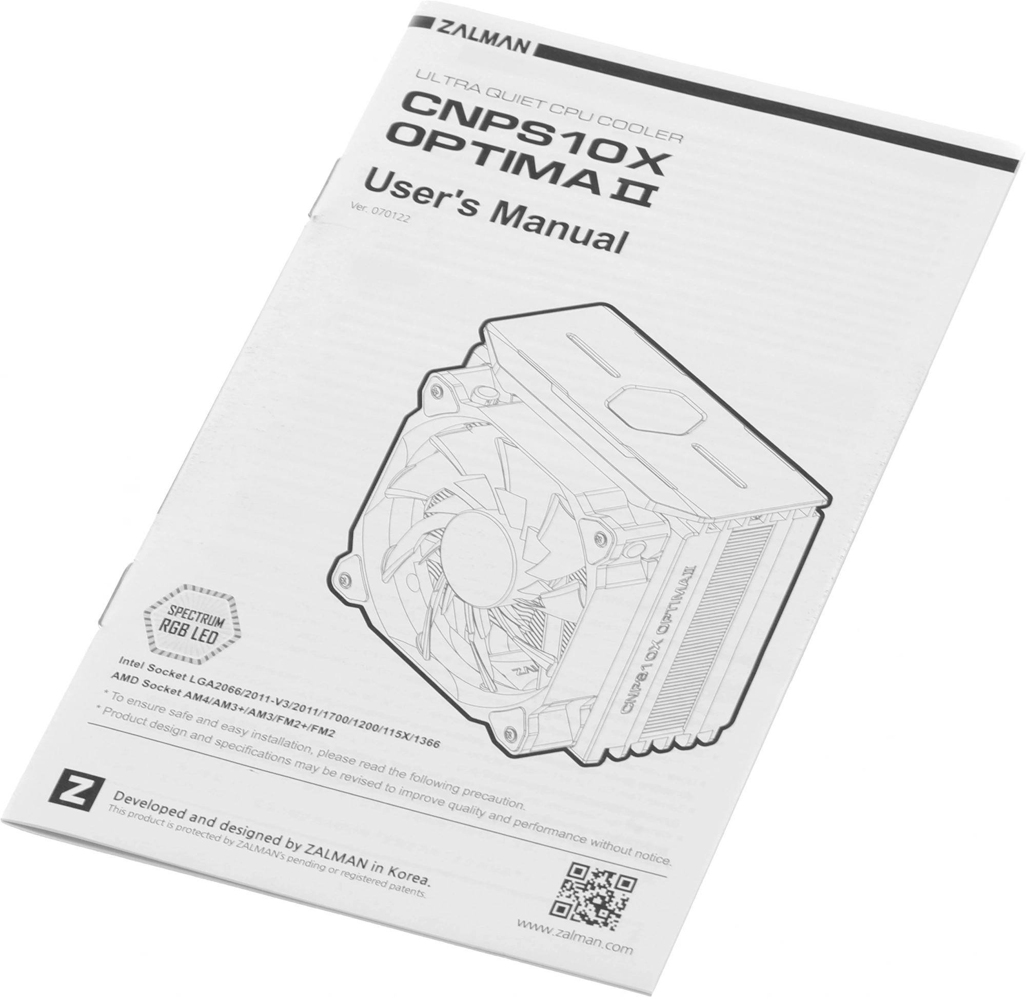 ZALMAN CNPS10X OPTIMA II WHITE RGB