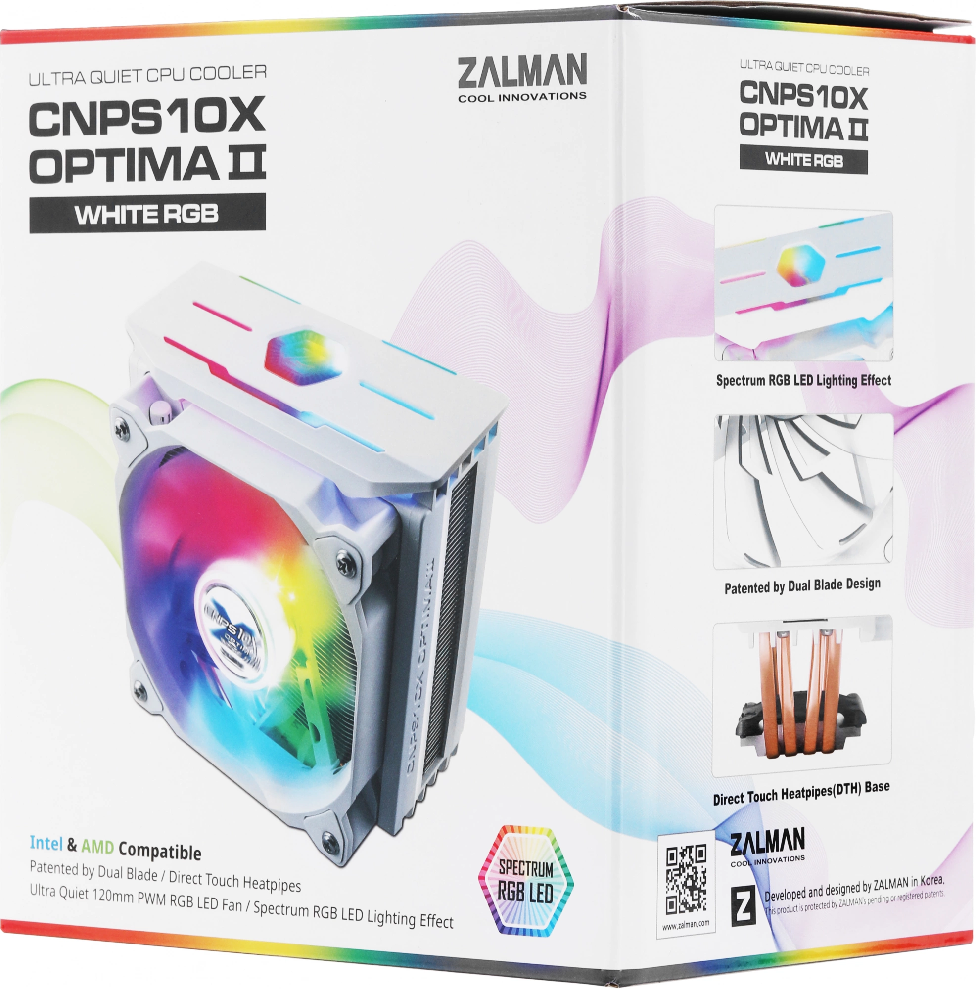 ZALMAN CNPS10X OPTIMA II WHITE RGB