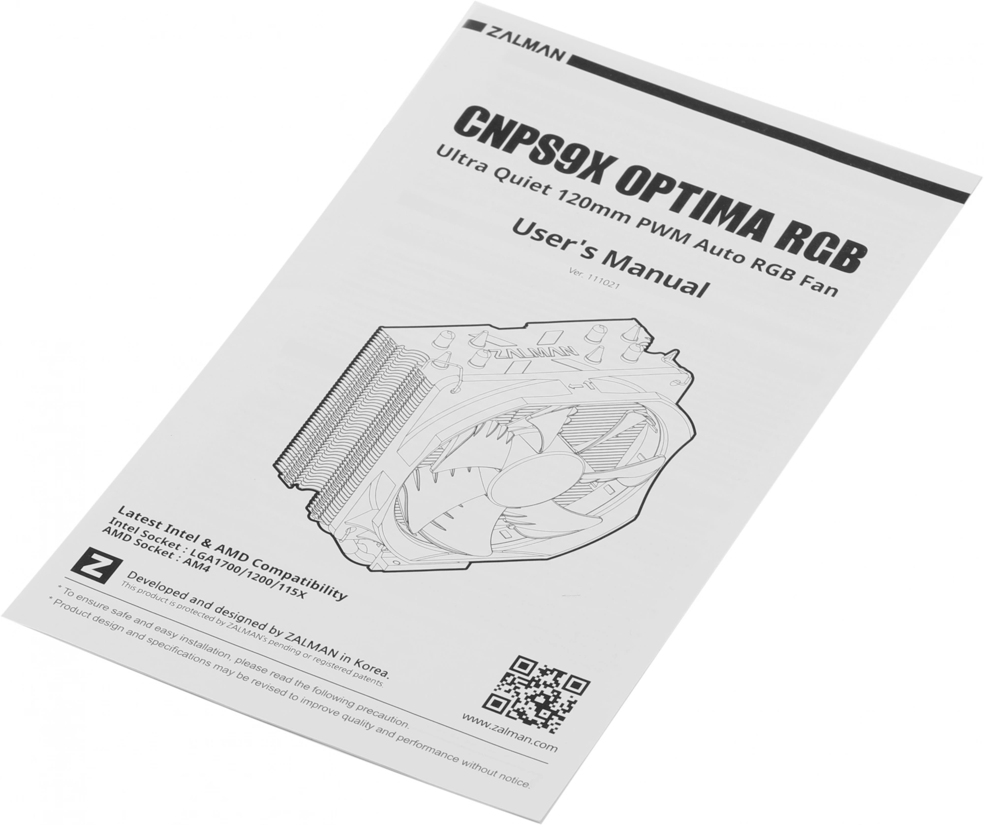 Cooler Zalman CNPS9X Optima RGB Soc-AM4/1151/1200 4-pin 16-26dB Al+Cu 180W 594gr LED Ret Cooler Zalman CNPS9X Optima RGB Soc-AM4/1151/1200 4-pin 16-26dB Al+Cu 180W 594gr LED Ret