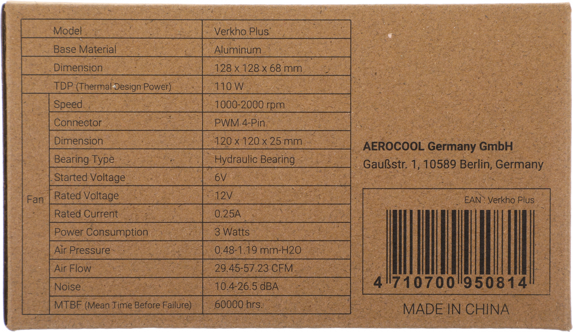 Вентилятор для процессора Aerocool Verkho Plus Soc-FM2+, AM2+, AM3+, AM4, 1150, 1151, 1155, 4-pin 10-27dB Al 110W 271gr Ret Вентилятор для процессора Aerocool Verkho Plus Soc-FM2+, AM2+, AM3+, AM4, 1150, 1151, 1155, 4-pin 10-27dB Al 110W 271gr Ret