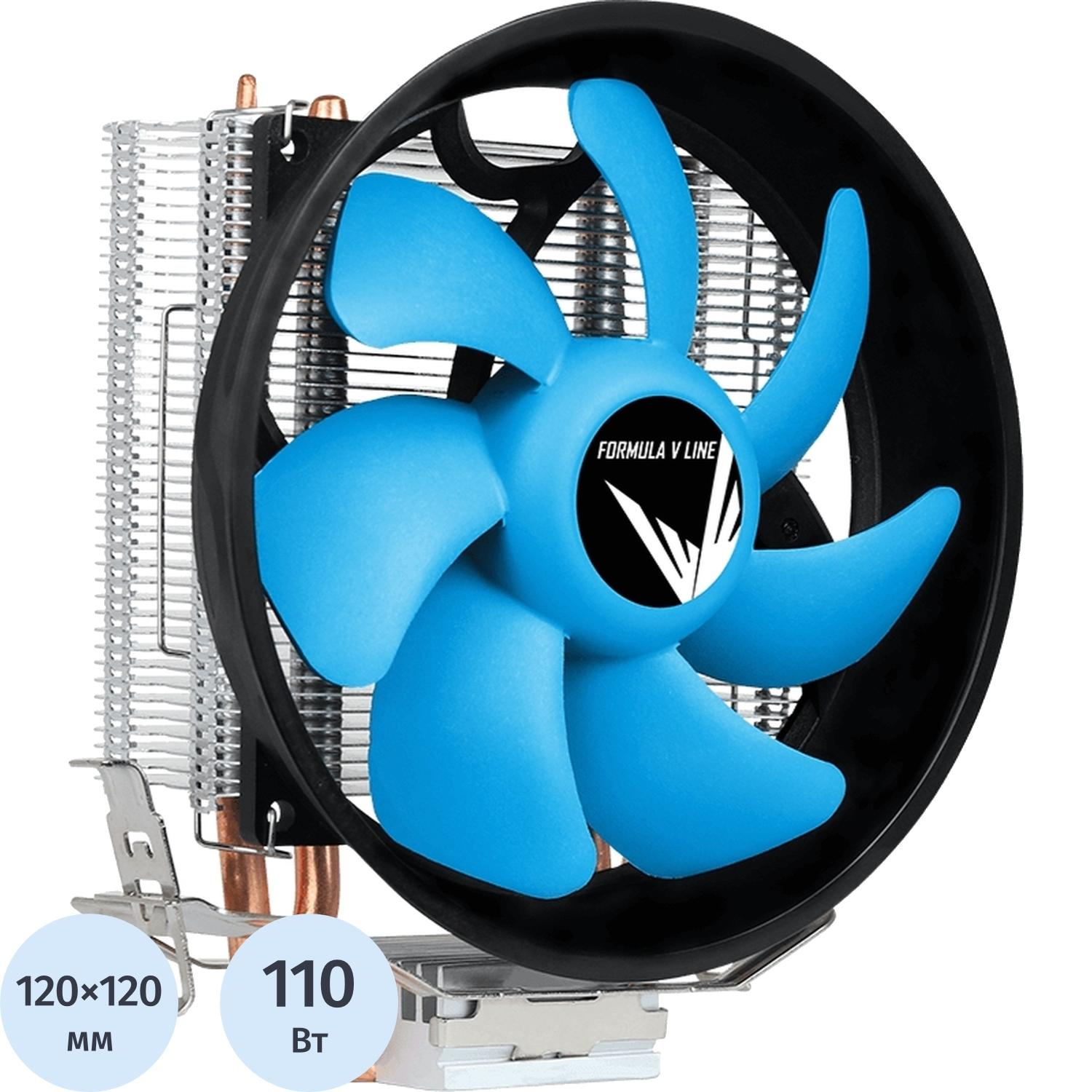 Вентилятор для процессора Aerocool Verkho Plus Soc-FM2+, AM2+, AM3+, AM4, 1150, 1151, 1155, 4-pin 10-27dB Al 110W 271gr Ret