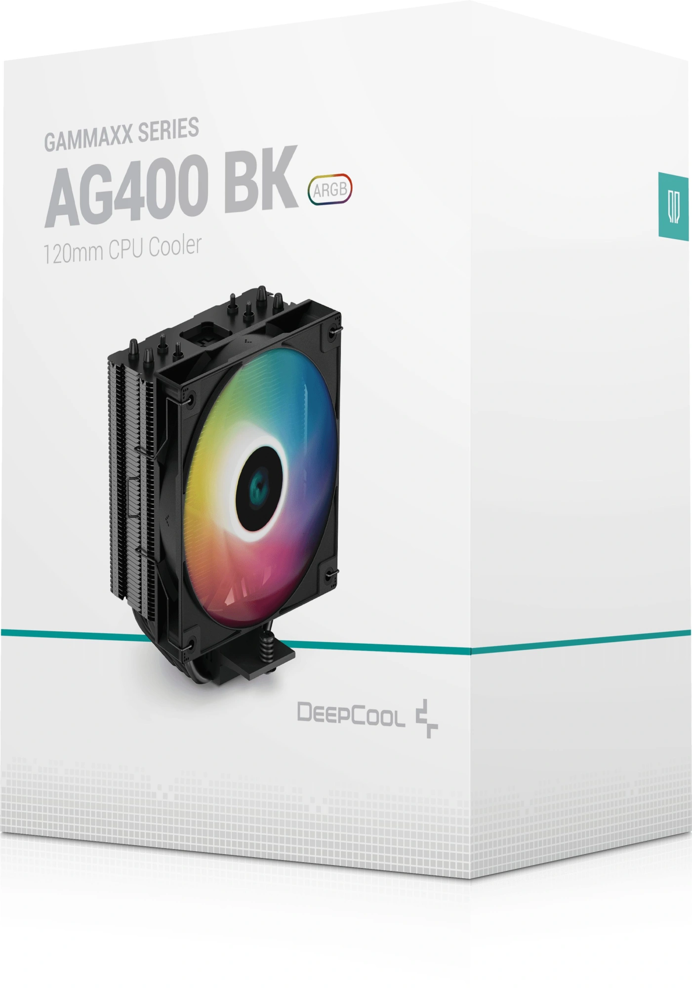 см арт1955147 Cooler Deepcool AG400 BK ARGB 220W 1155/1156/1150/1200/1700/AM4/AM5