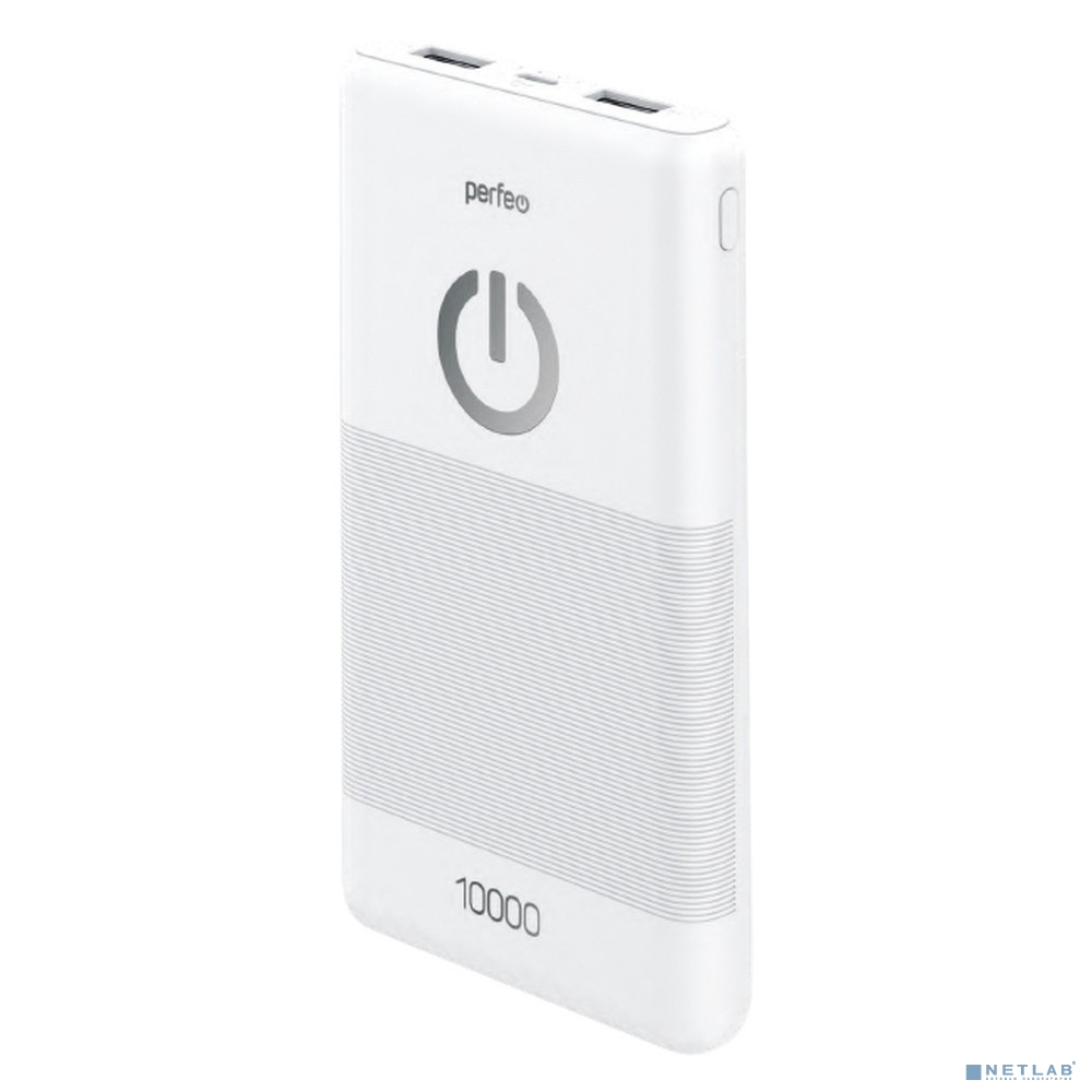 Perfeo Powerbank 10000 mah + Micro usb /In Micro usb /Out USB 1 А, 2.1A/ White (PF_B4297) Perfeo Powerbank 10000 mah + Micro usb /In Micro usb /Out USB 1 А, 2.1A/ White (PF_B4297)