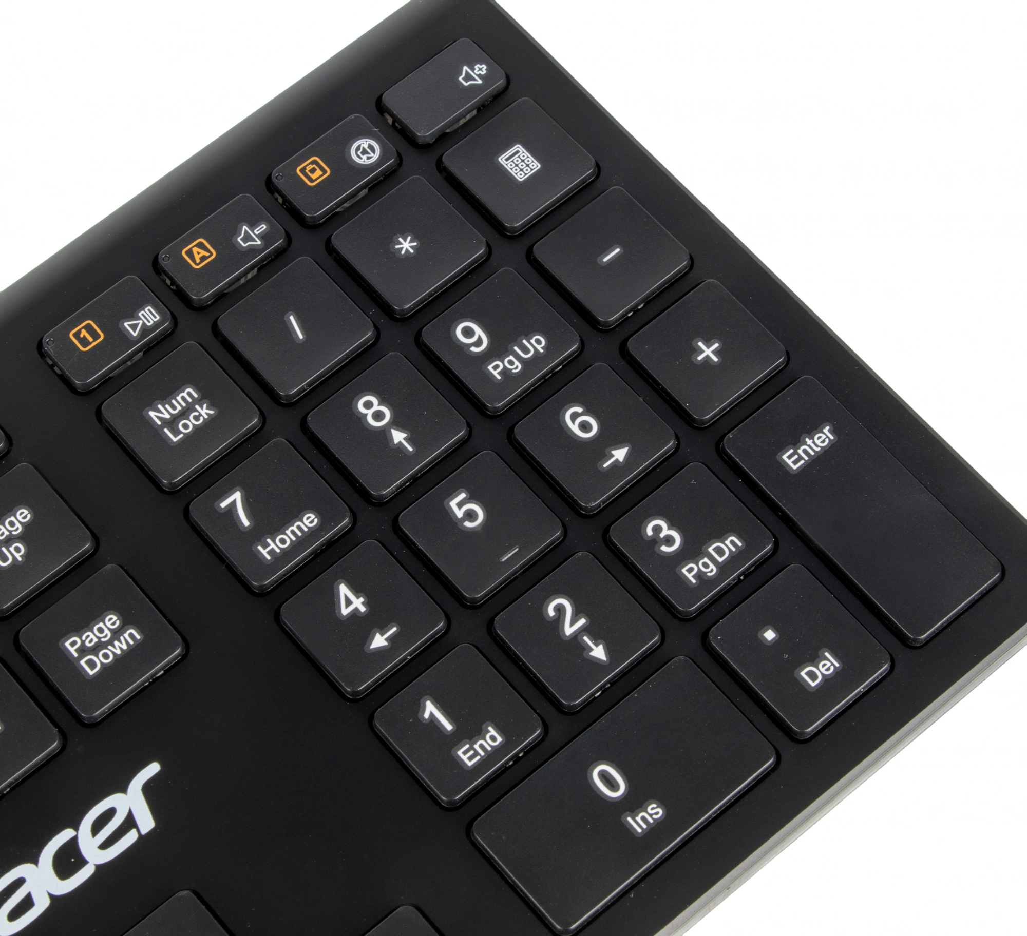 Acer OKR020 [ZL.KBDEE.004] wireless keyboard USB slim Multimedia black  Клавиатура беспроводная