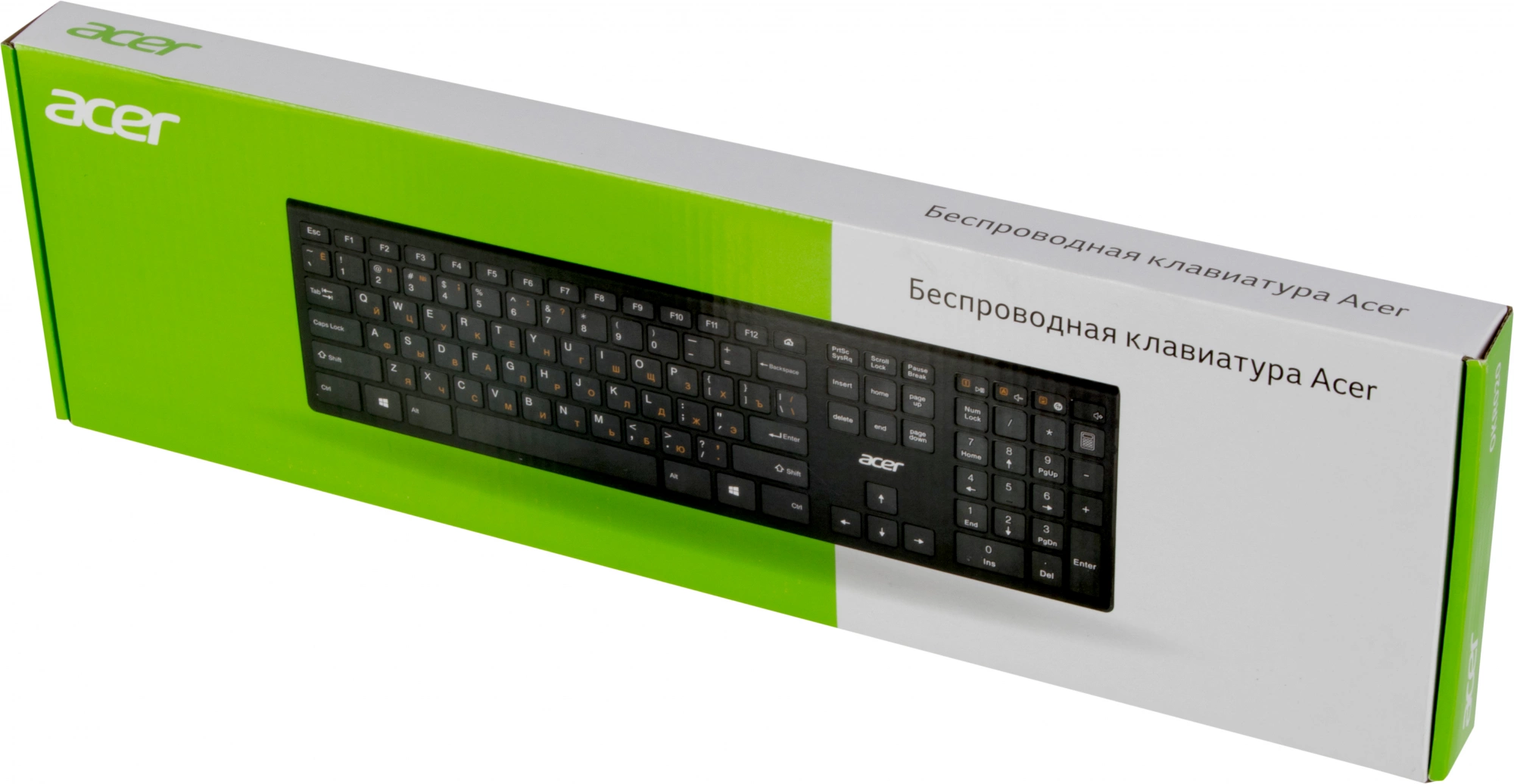 Acer OKR020 [ZL.KBDEE.004] wireless keyboard USB slim Multimedia black  Клавиатура беспроводная