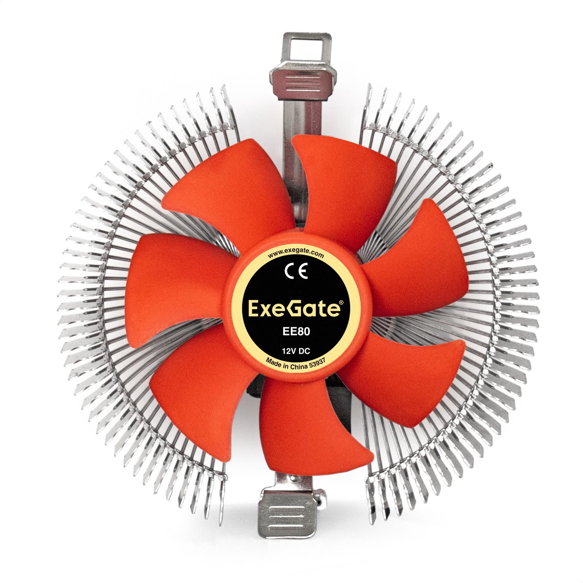 Exegate EX286144RUS Кулер ExeGate EE80 (Al, LGA775/1150/1151/1155/1156/1200/1700/AM2/AM2+/AM3/AM3+/AM4/FM1/FM2/754/939/940, TDP 65W, Fan 80mm, 2000RPM, Hydro bearing, 3pin, 22db, 205г,