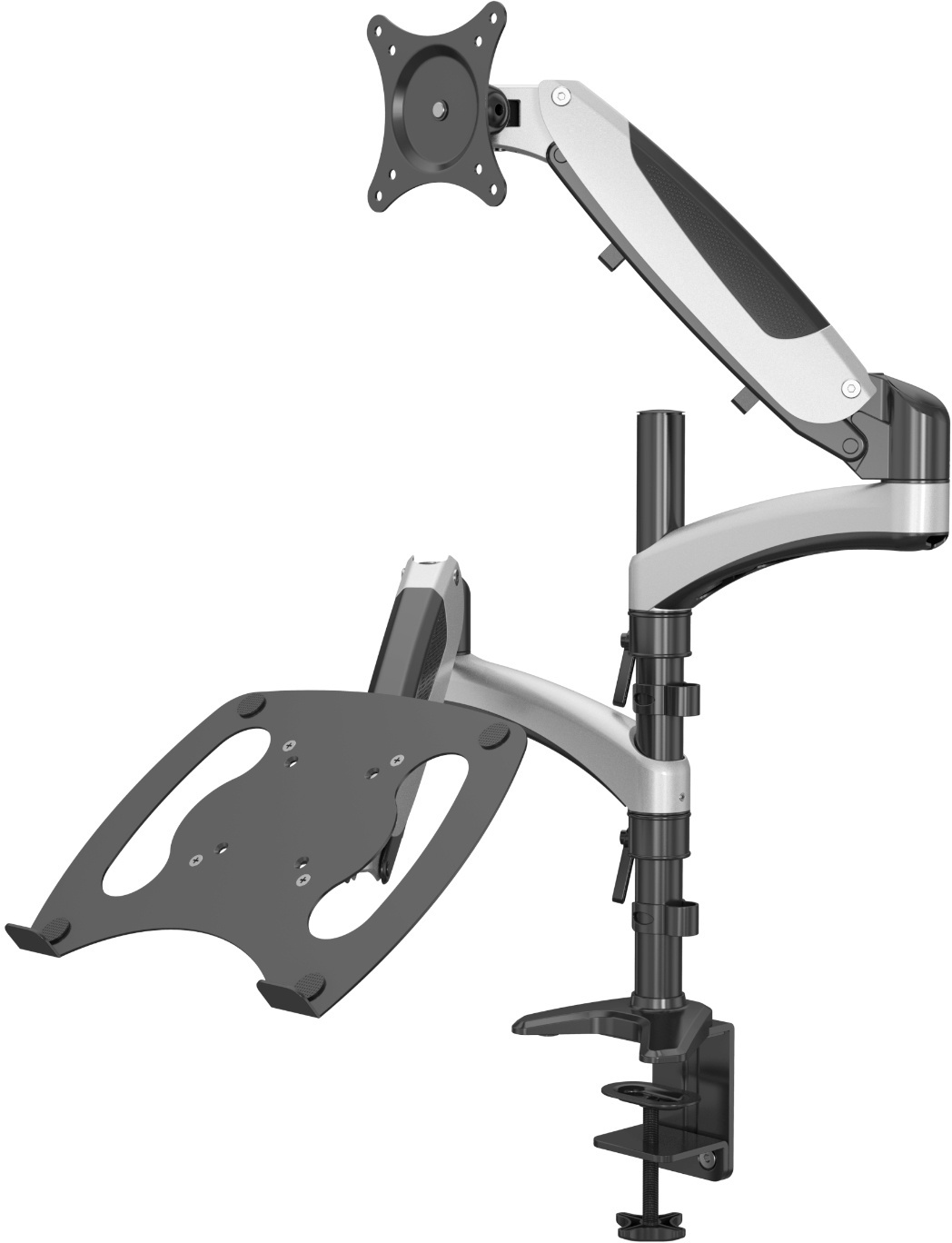 Cactus CS-VM-LH08-AL серебряный 13"-27" макс.8кг настольный поворот и наклон