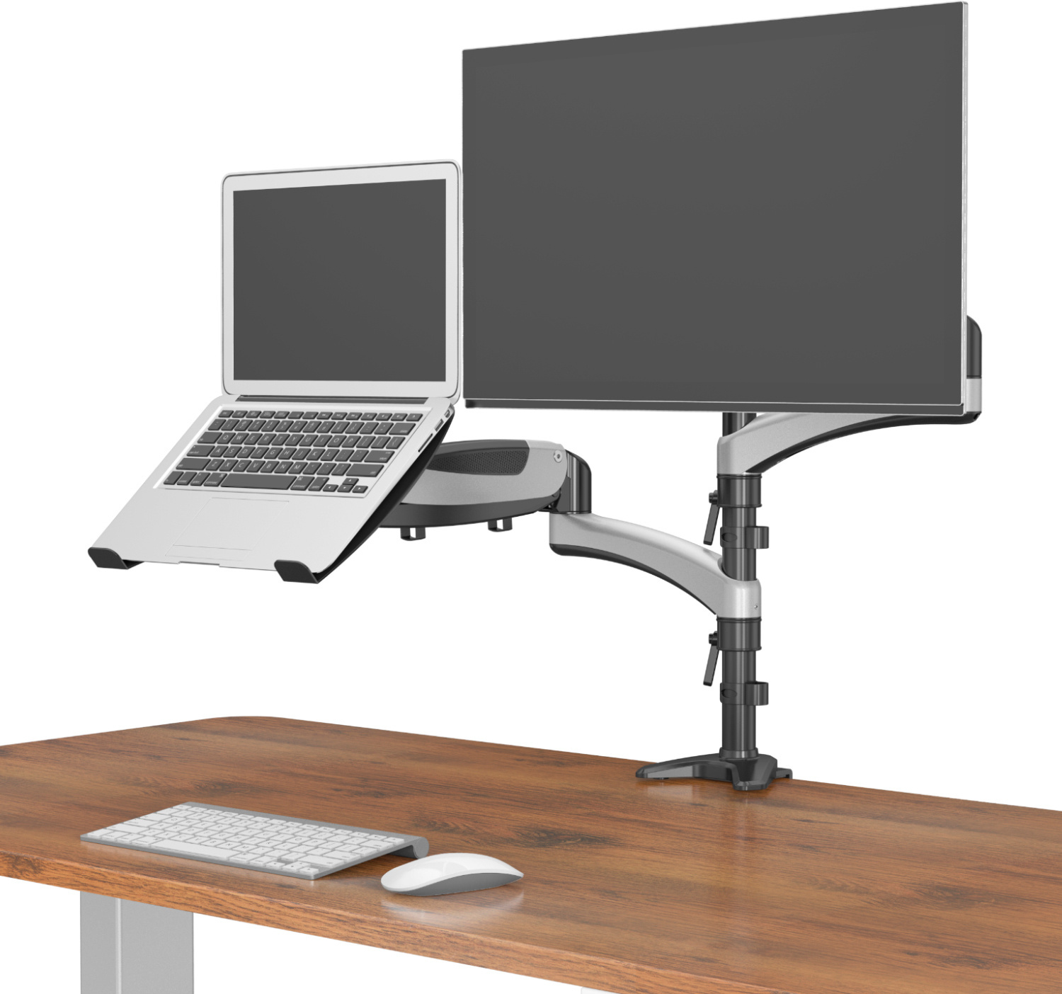 Cactus CS-VM-LH08-AL серебряный 13"-27" макс.8кг настольный поворот и наклон