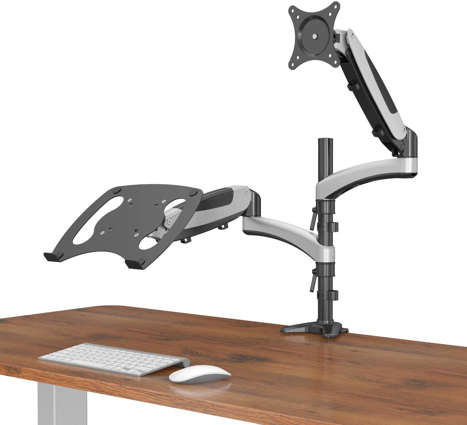 Cactus CS-VM-LH08-AL серебряный 13"-27" макс.8кг настольный поворот и наклон