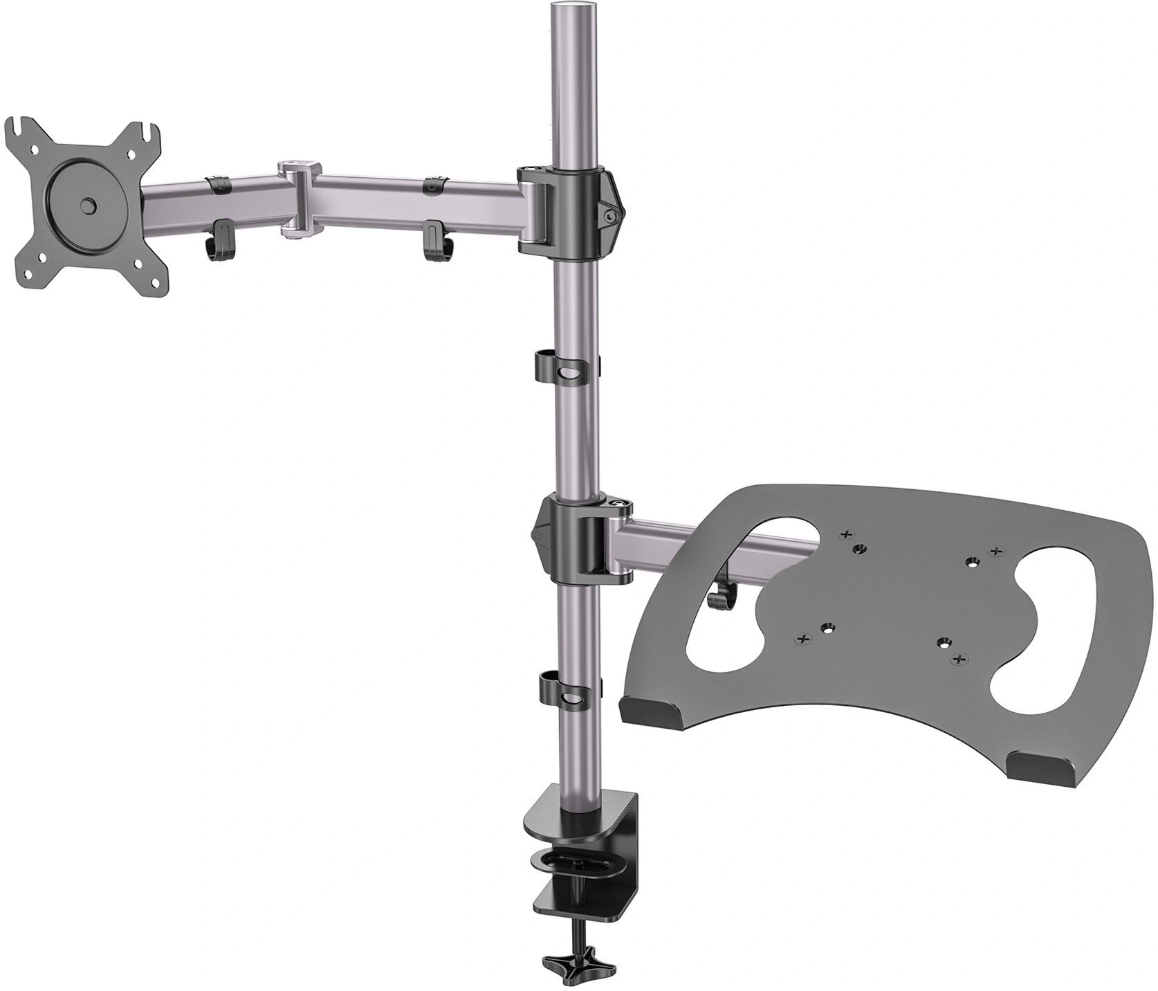 Cactus CS-VM-LH08-AL серебряный 13"-27" макс.8кг настольный поворот и наклон