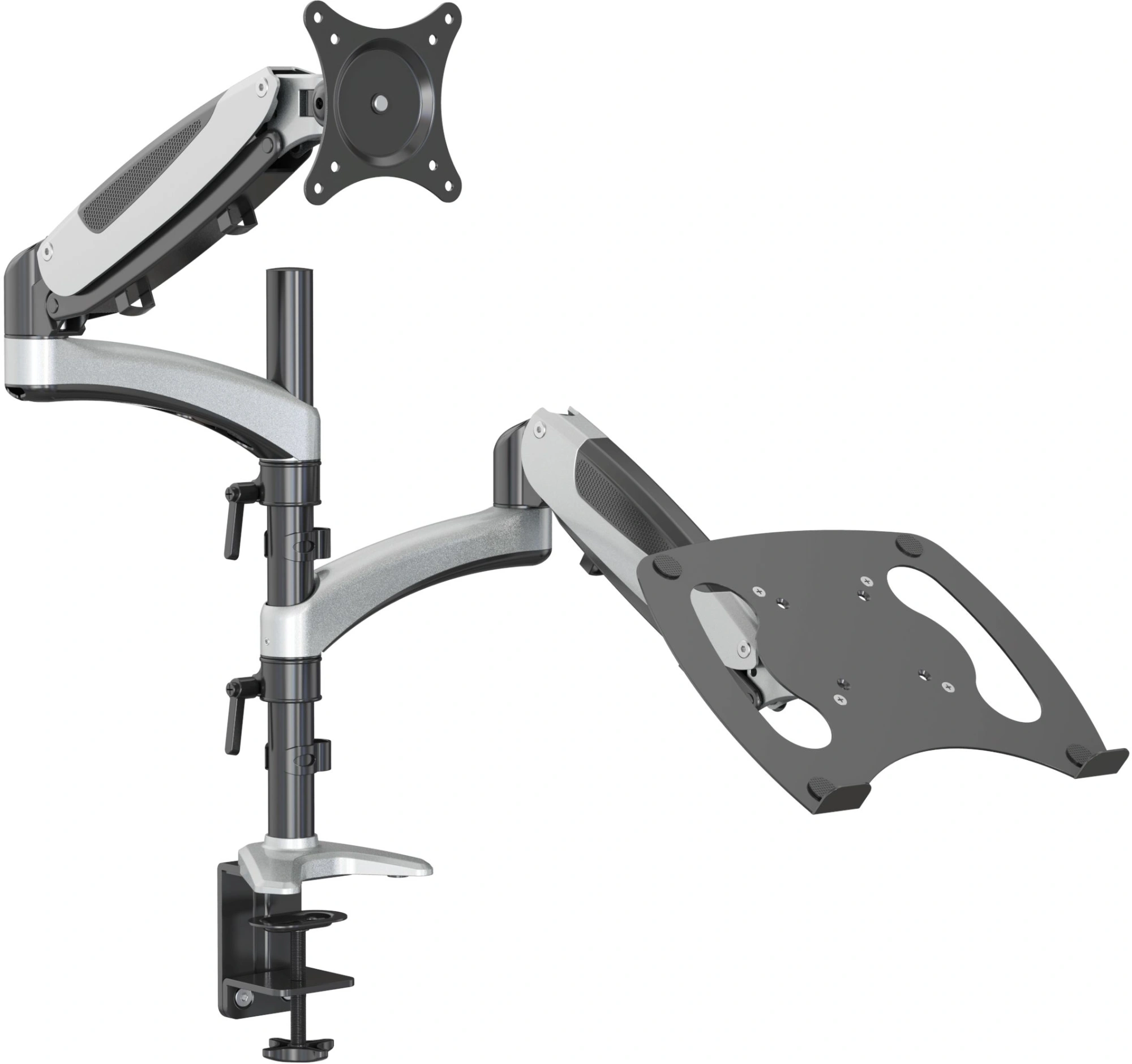 Cactus CS-VM-LH08-AL серебряный 13"-27" макс.8кг настольный поворот и наклон