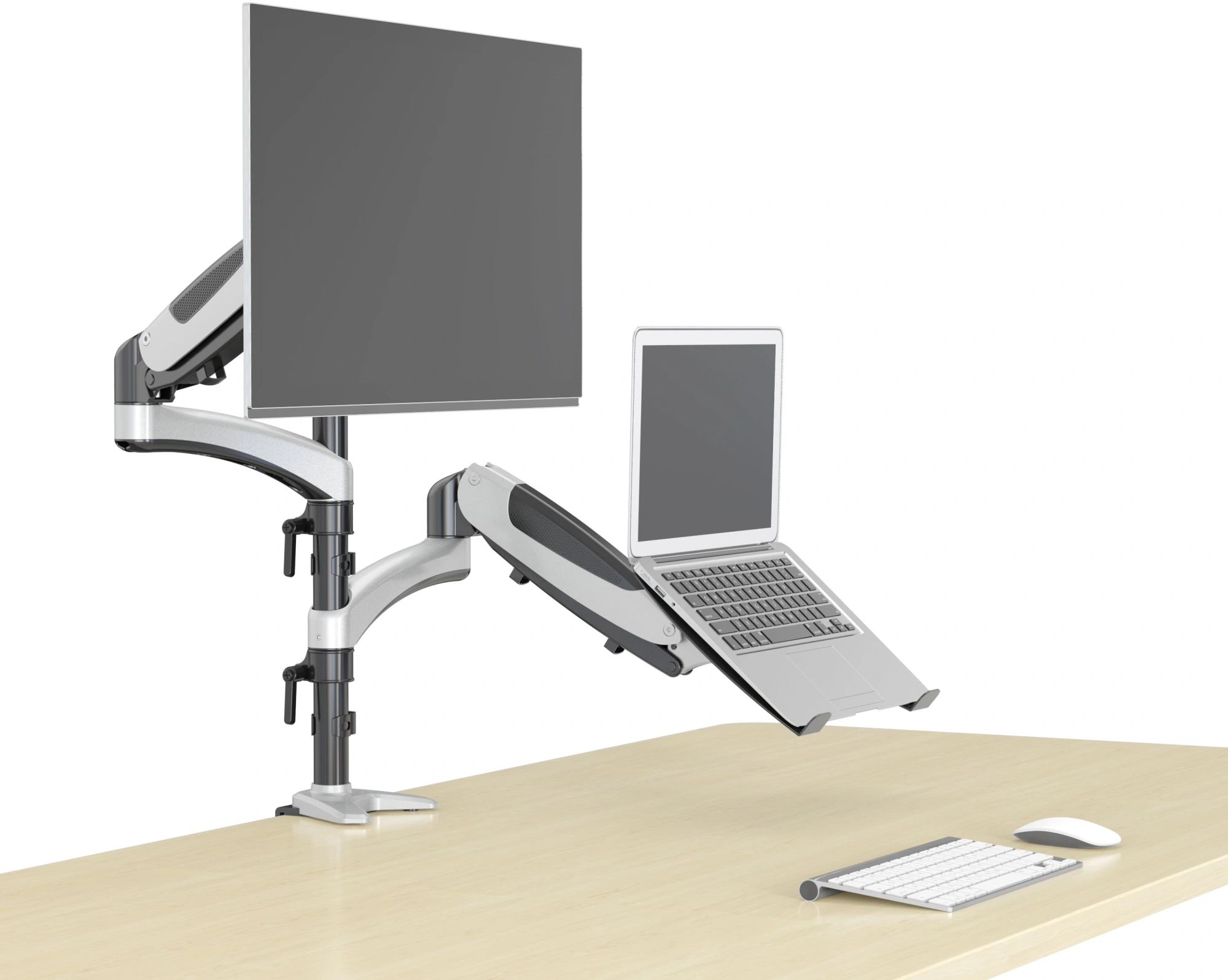 Cactus CS-VM-LH08-AL серебряный 13"-27" макс.8кг настольный поворот и наклон