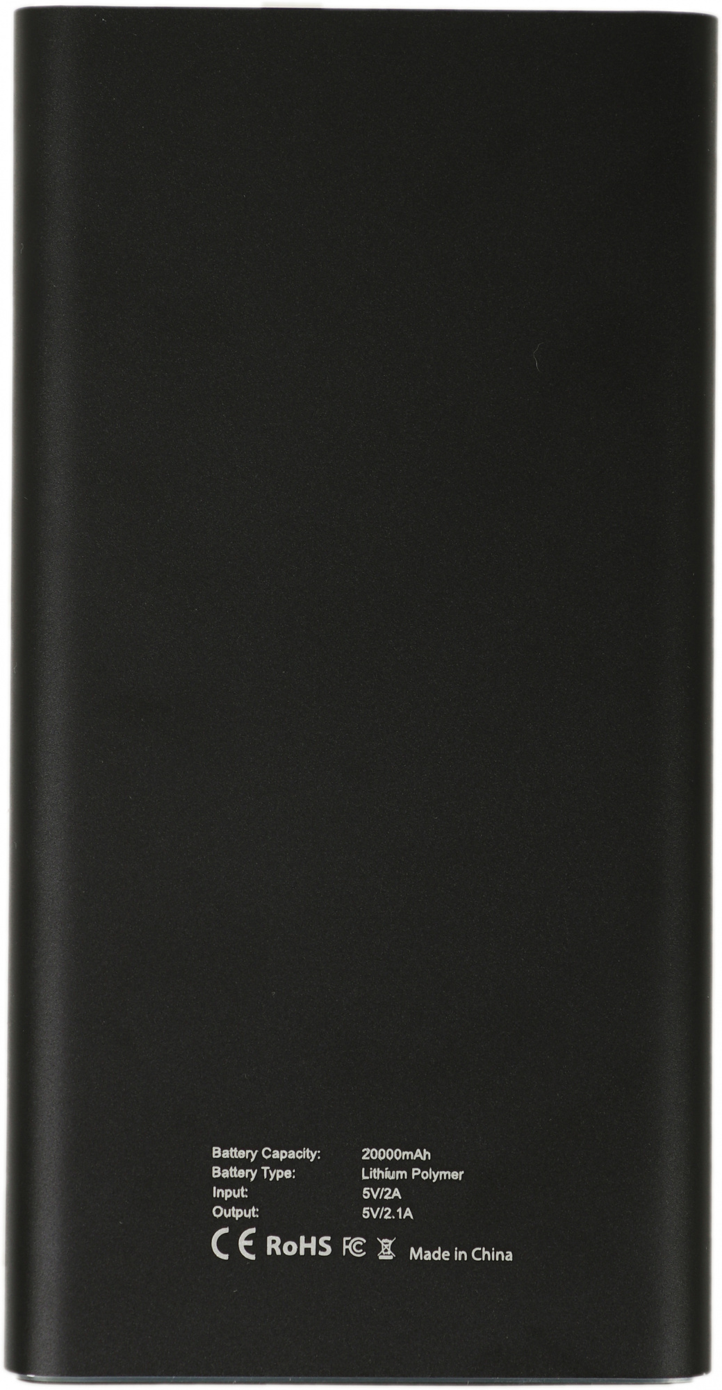 Мобильный аккумулятор Cactus CS-PBFSIT-20000 Li-Pol 20000mAh 2.1A+2.1A черный 2xUSB материал алюминий