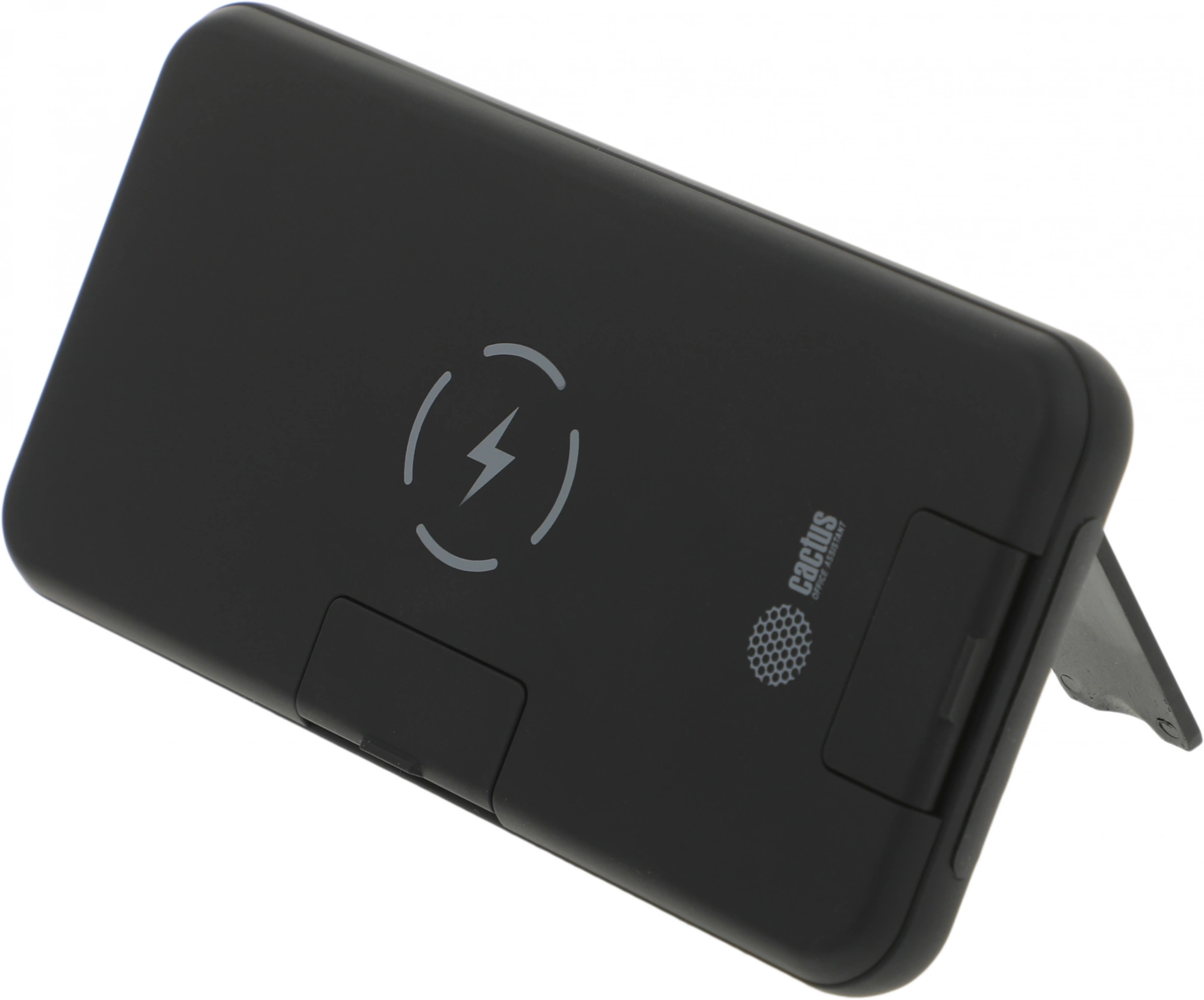 Мобильный аккумулятор Cactus CS-PBFSQT-10000 Li-Pol 10000mAh 3A+3A черный 1xUSB беспроводная зарядка Мобильный аккумулятор Cactus CS-PBFSQT-10000 Li-Pol 10000mAh 3A+3A черный 1xUSB беспроводная зарядка